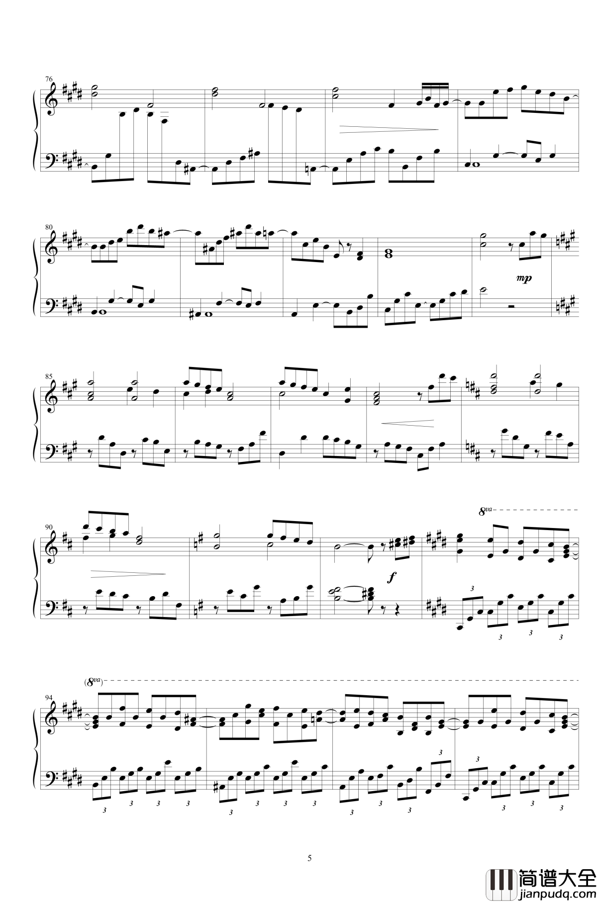 幽灵乐团_~_Phantom_Ensemble钢琴谱_东方妖妖梦_东方project