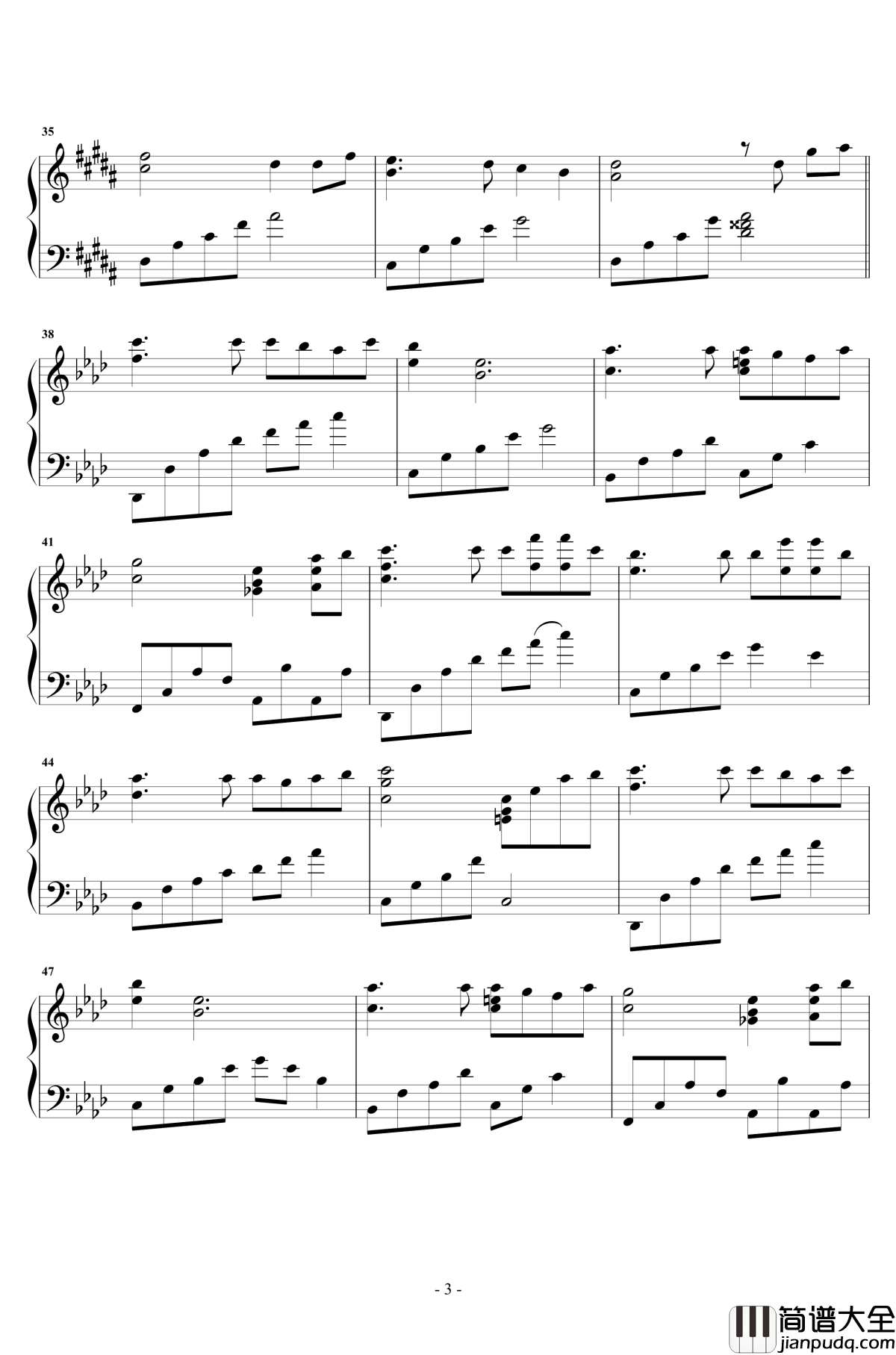 来不及勇敢钢琴谱_周深