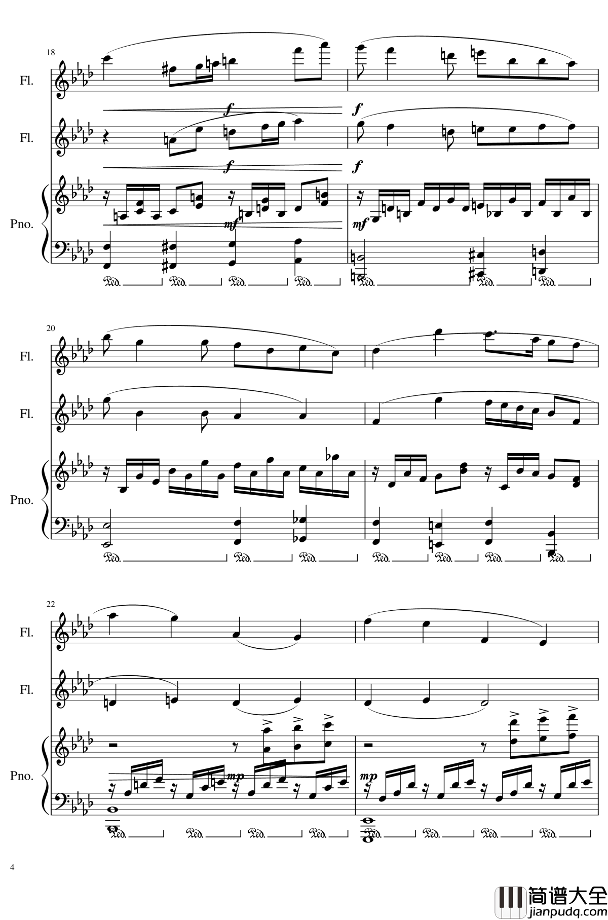 Trio_for_piano_and_2_flutes,_Op.117钢琴谱_I.Alborada_一个球