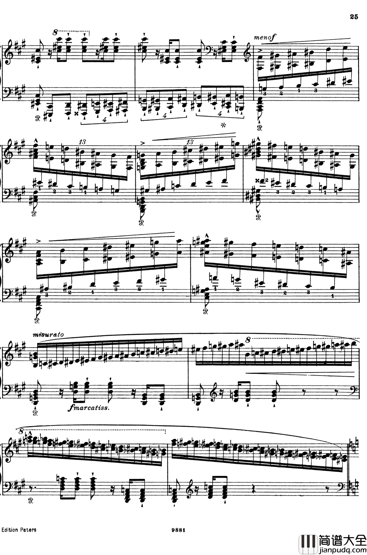 唐璜的回忆钢琴谱_李斯特_S.418_李斯特