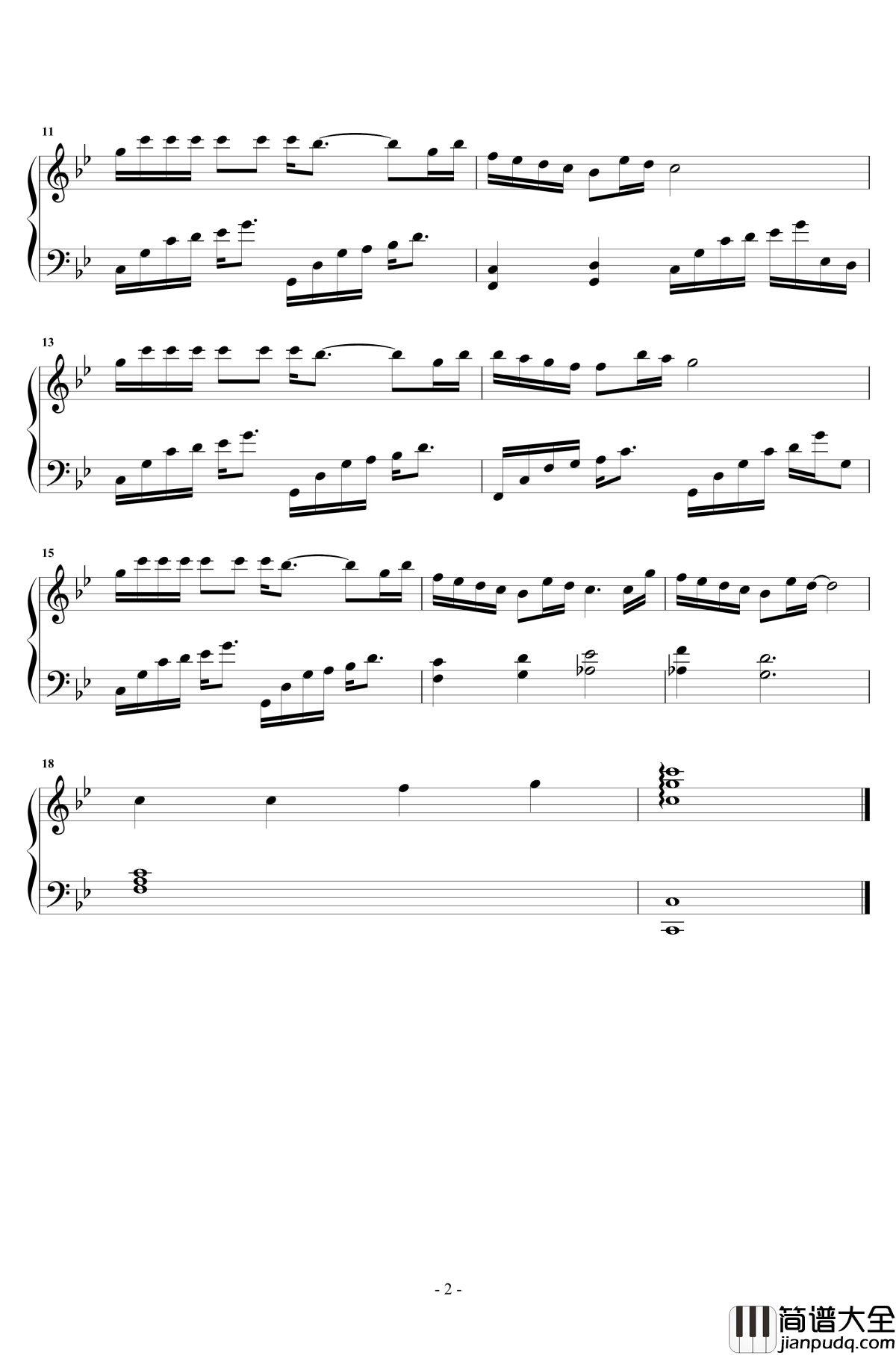 凉生，我们可不可以不忧伤钢琴谱_冬阳_凉生插曲1