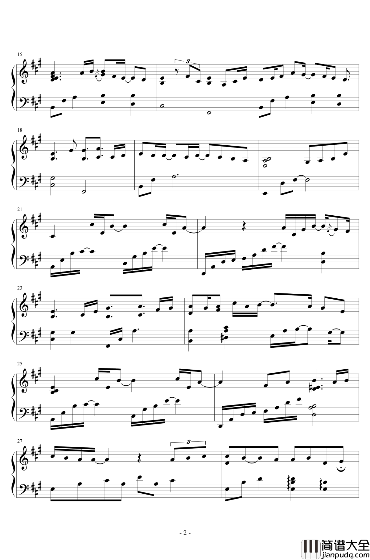 Inside_My_Heart钢琴谱_插曲_passengers