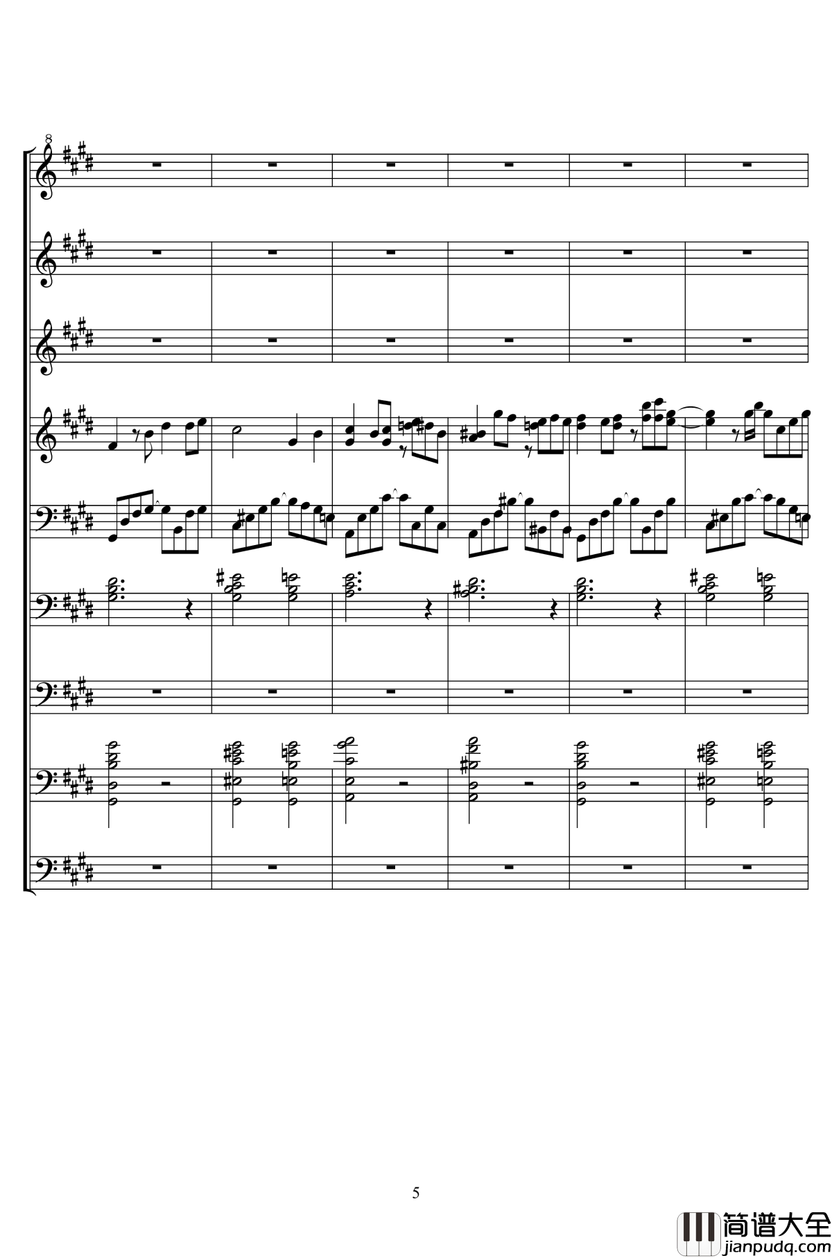 ELISA钢琴谱_二夜祭