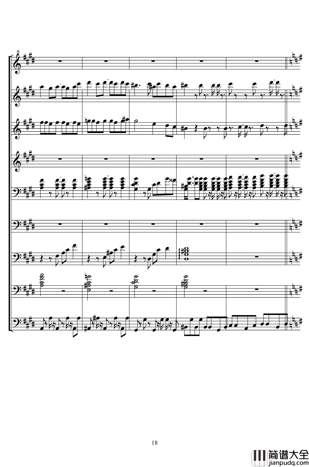 ELISA钢琴谱_二夜祭