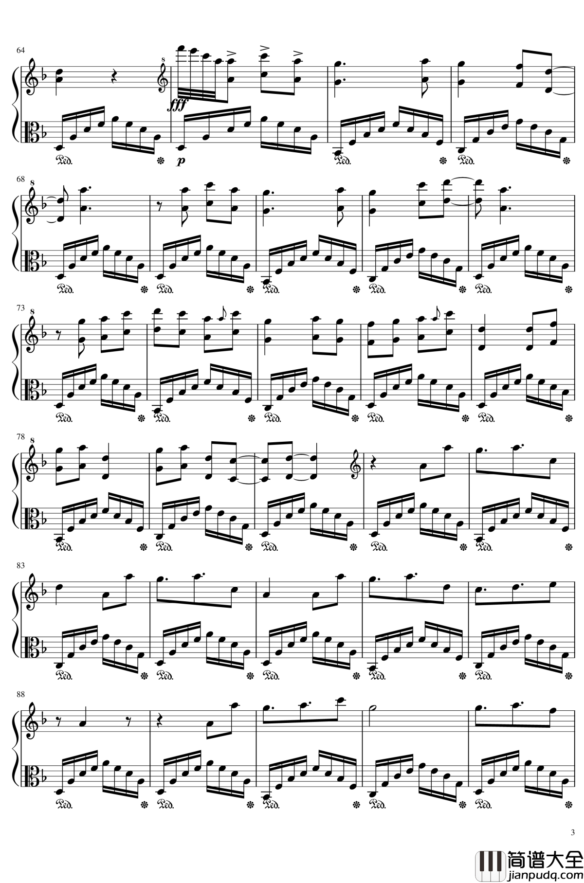 牵丝戏钢琴谱_银临