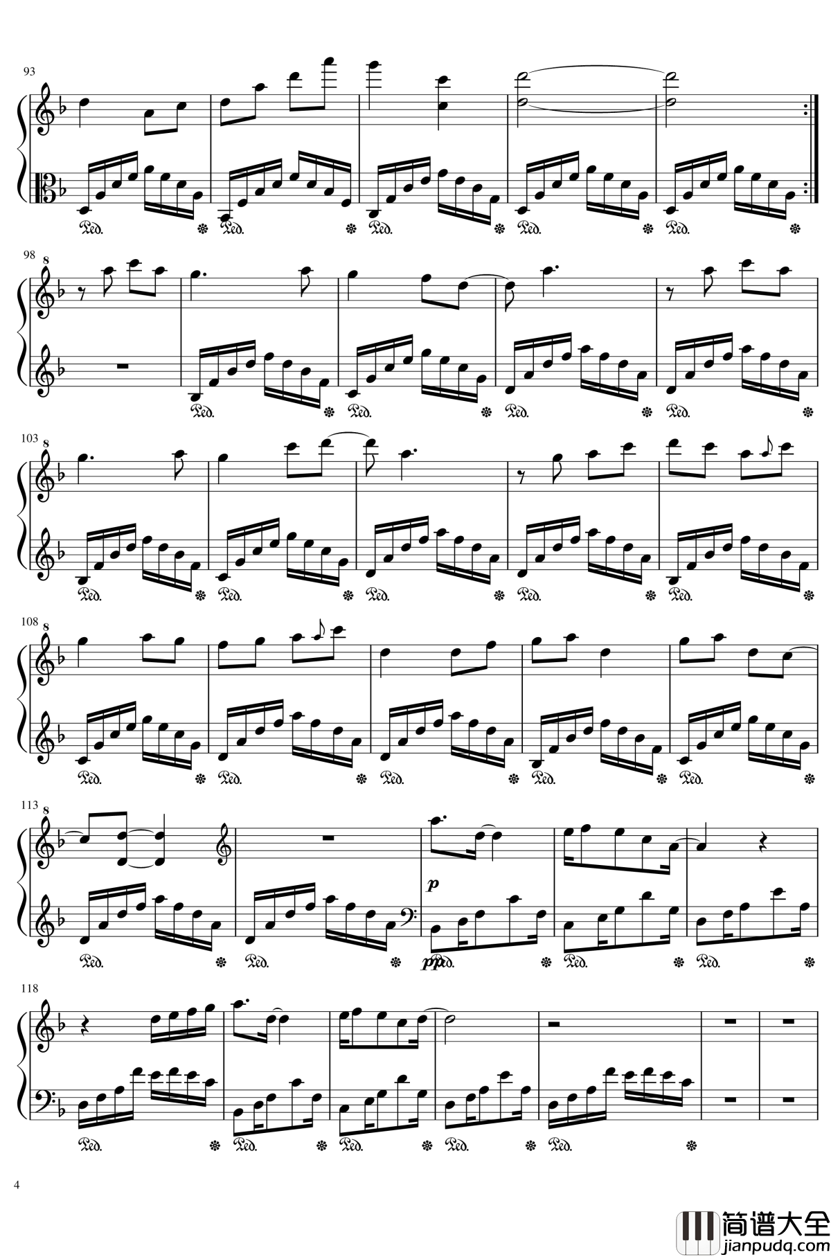 牵丝戏钢琴谱_银临