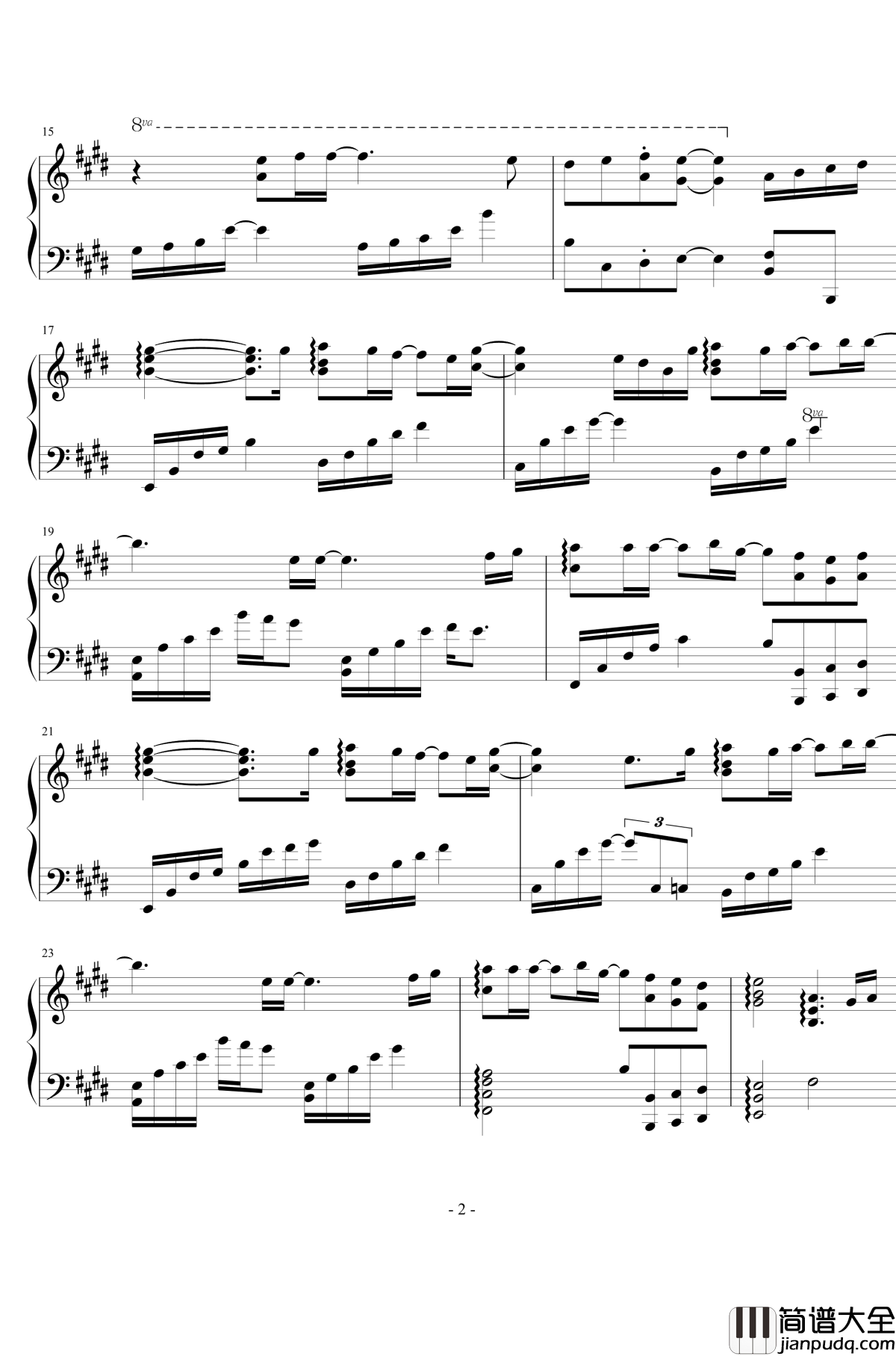 Hanamizuki钢琴谱_广桥真纪子