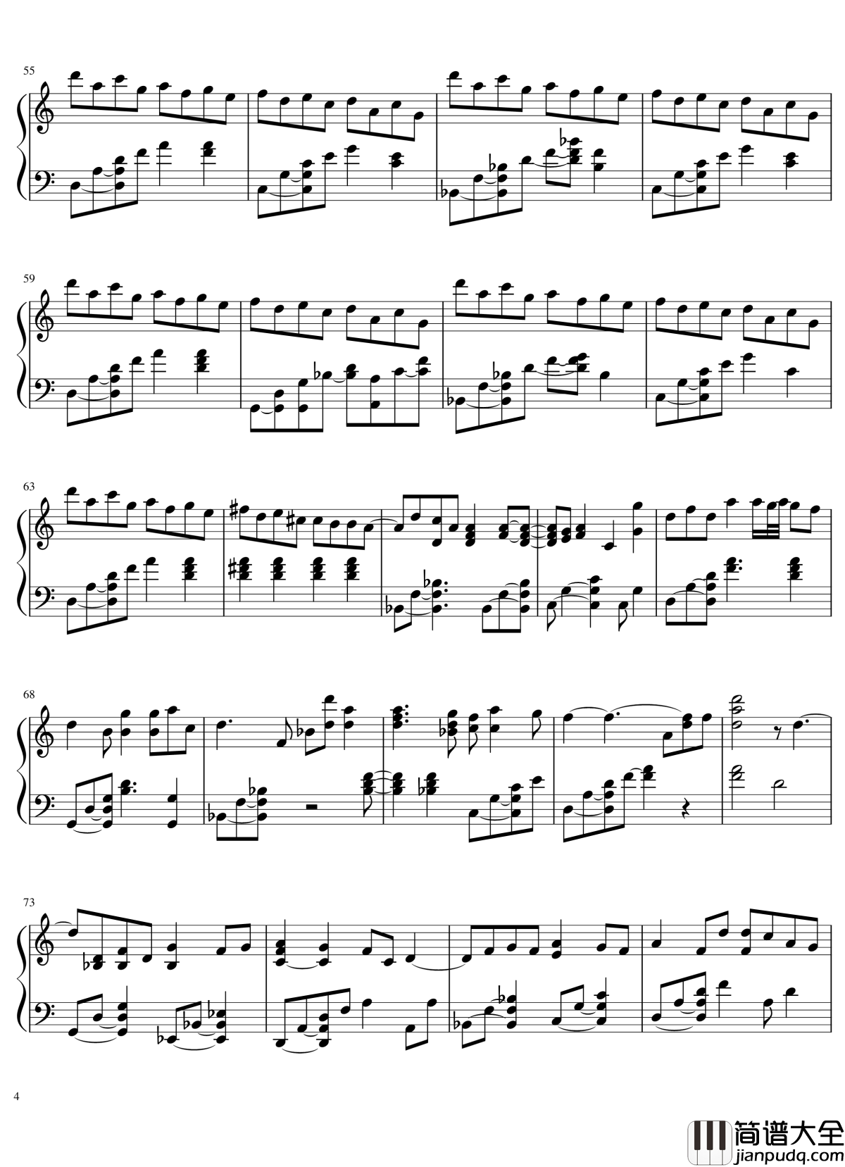 Tear_Rain钢琴谱_东方同人音乐_东方project