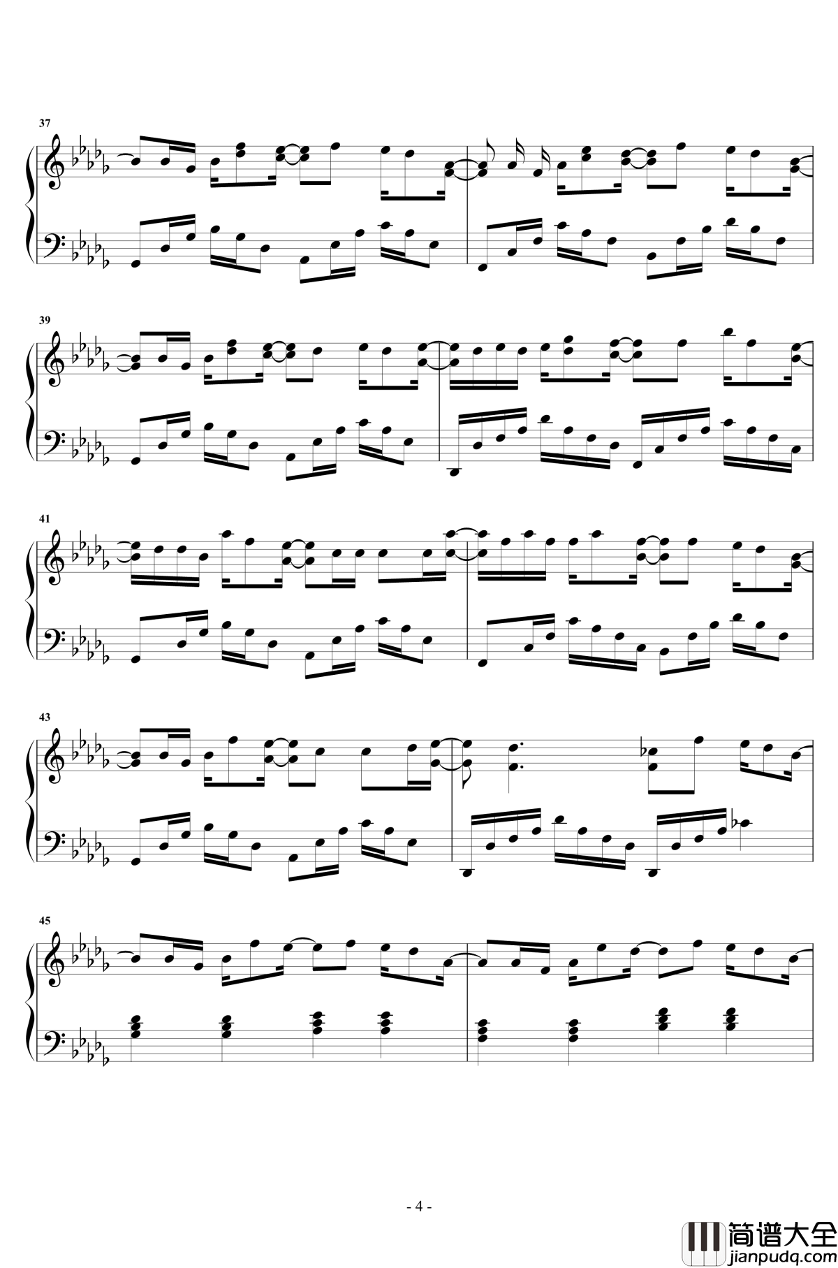 可不可以钢琴谱_华丽独奏_张紫豪