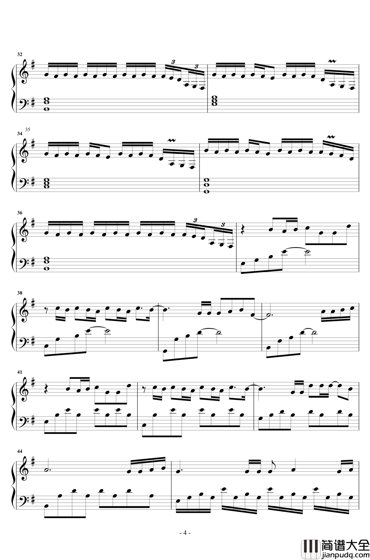 漂流钢琴谱_张碧晨