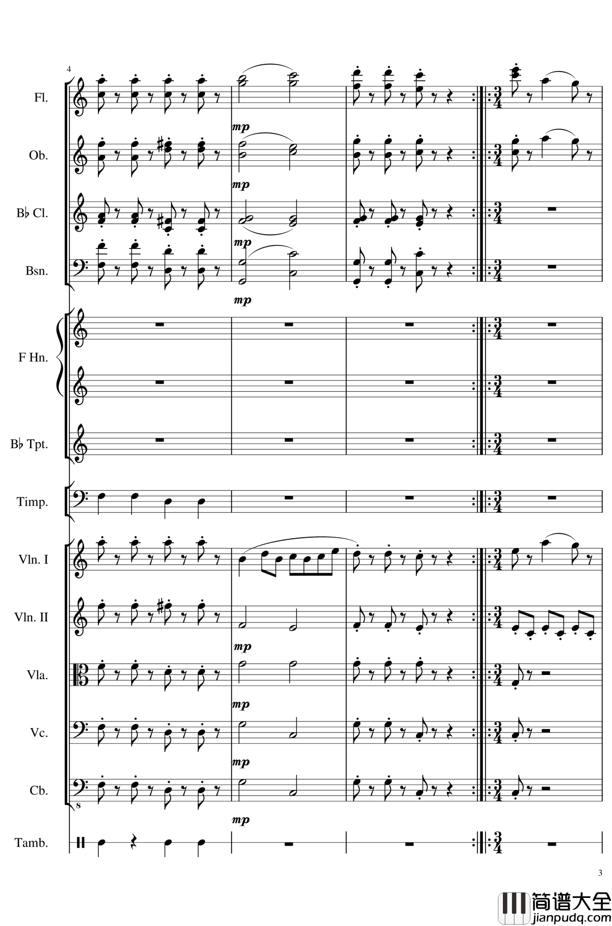 4_Contredanse_for_Chamber_Orchestra,_Op.120No.1钢琴谱_一个球