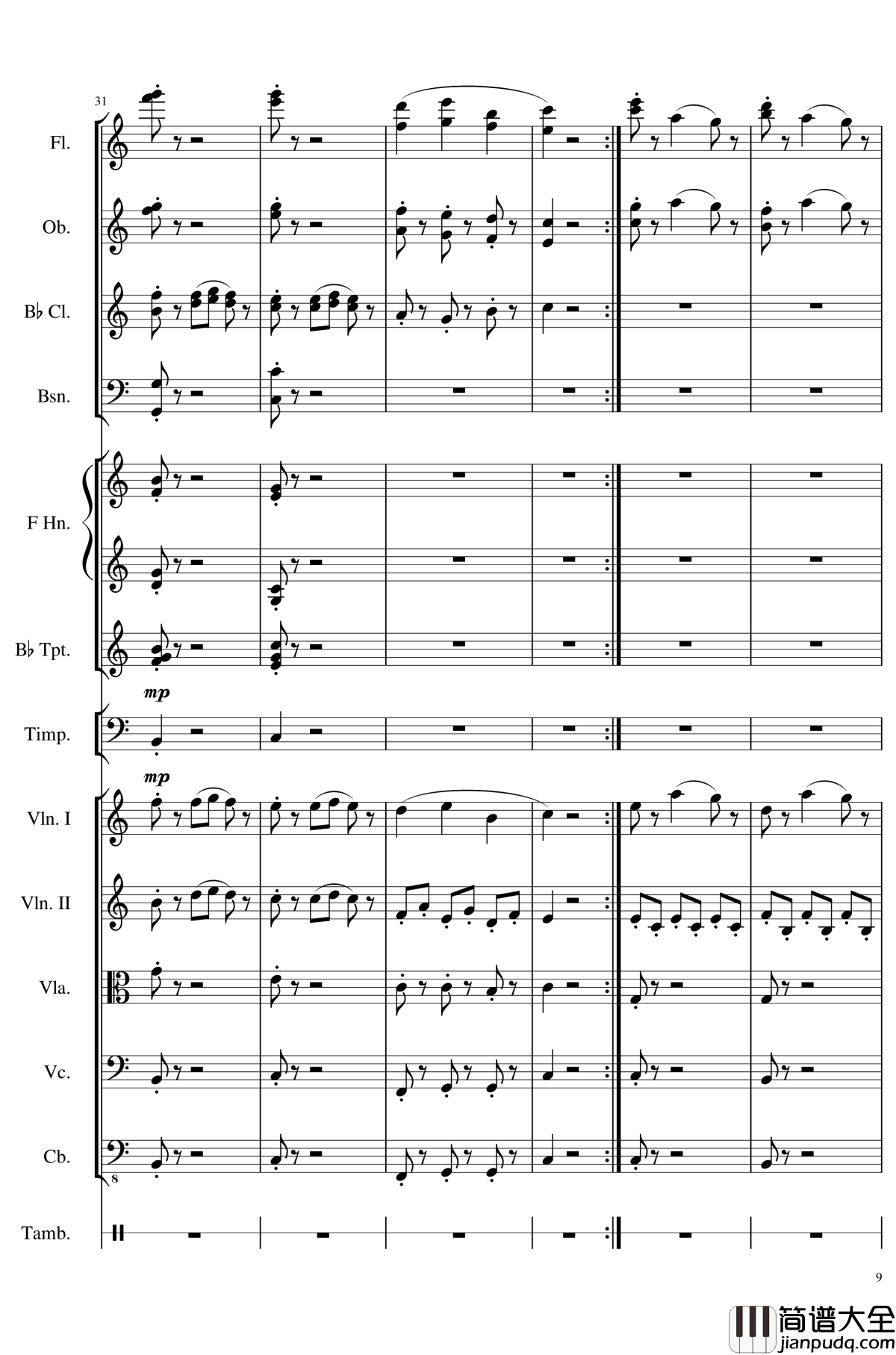 4_Contredanse_for_Chamber_Orchestra,_Op.120No.1钢琴谱_一个球