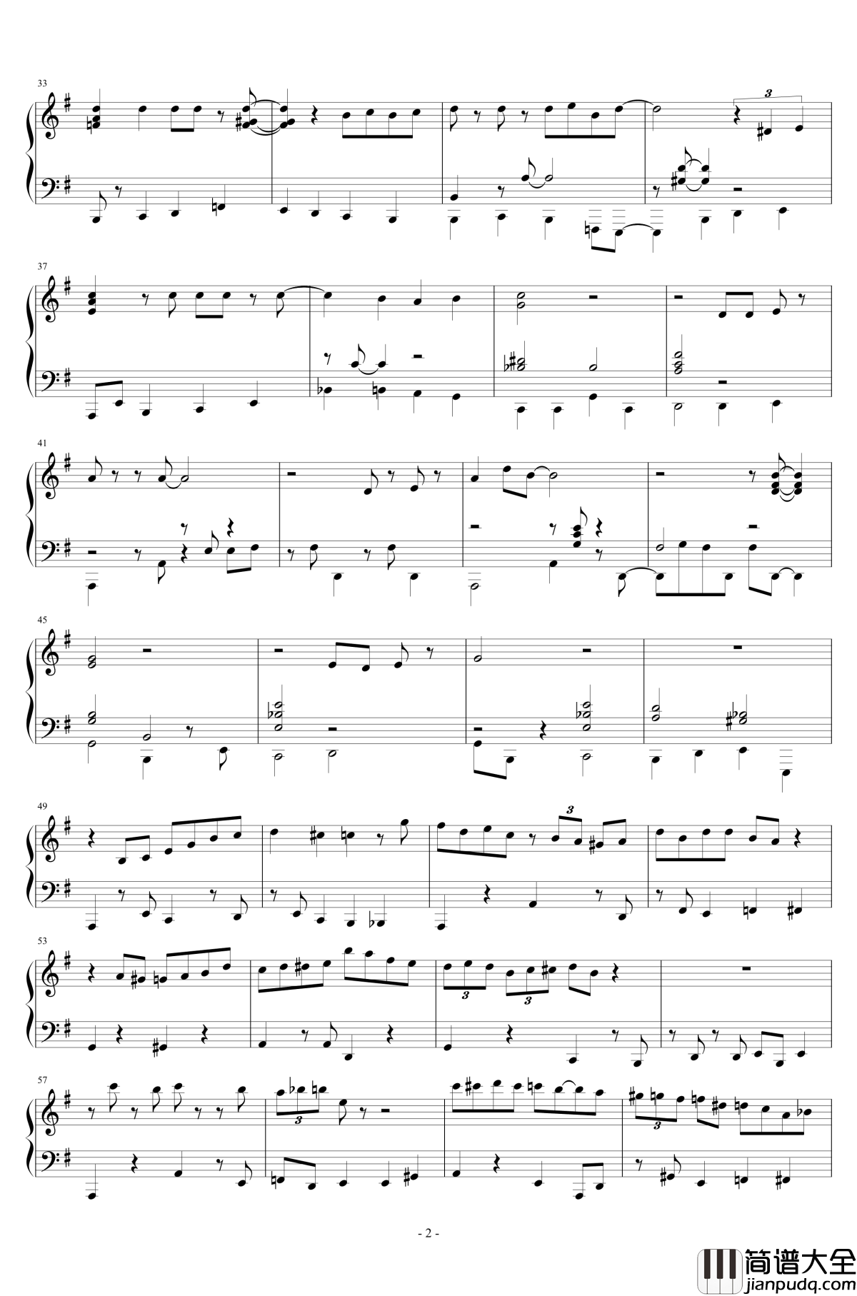 SWEET_SUE,_JUST_YOU钢琴谱_大野雄二