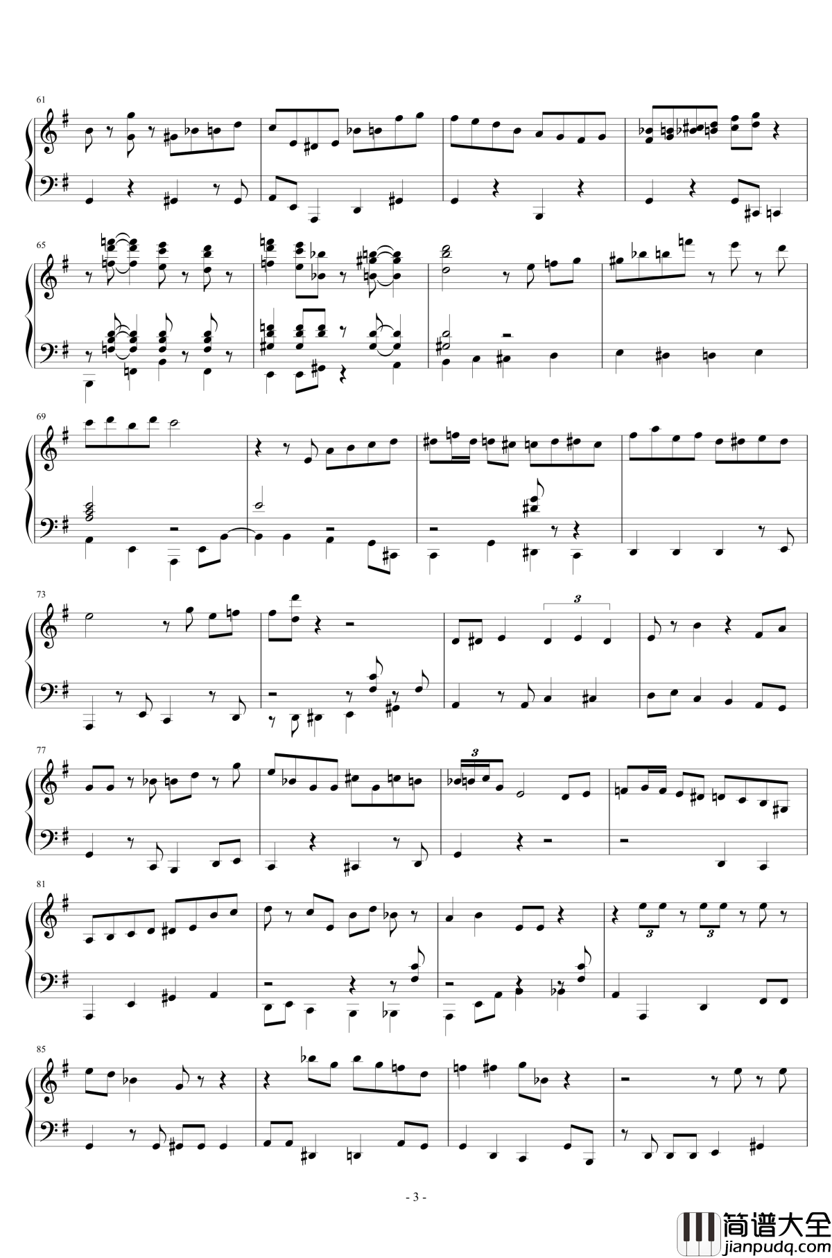 SWEET_SUE,_JUST_YOU钢琴谱_大野雄二