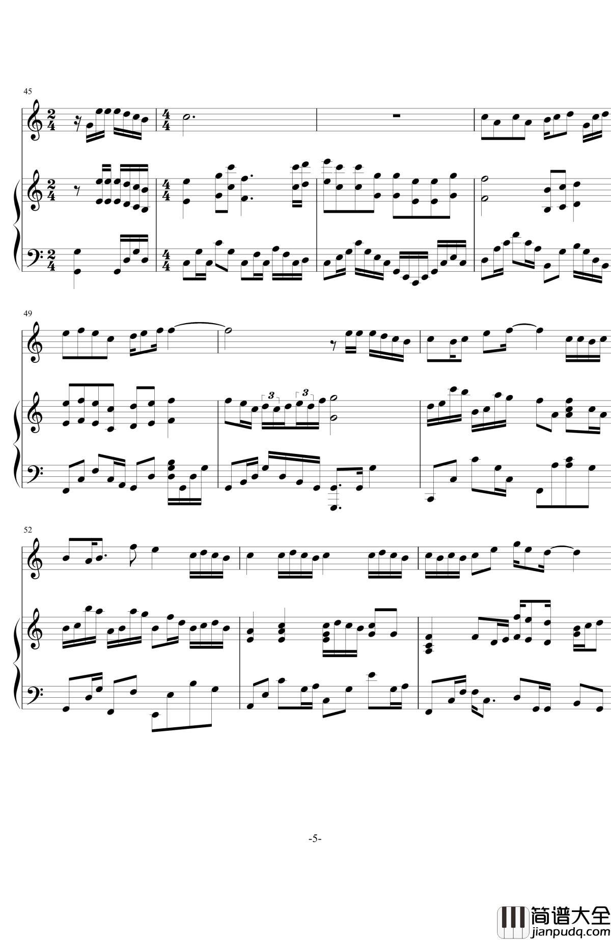 相依为命钢琴谱_伴奏谱_陈小春