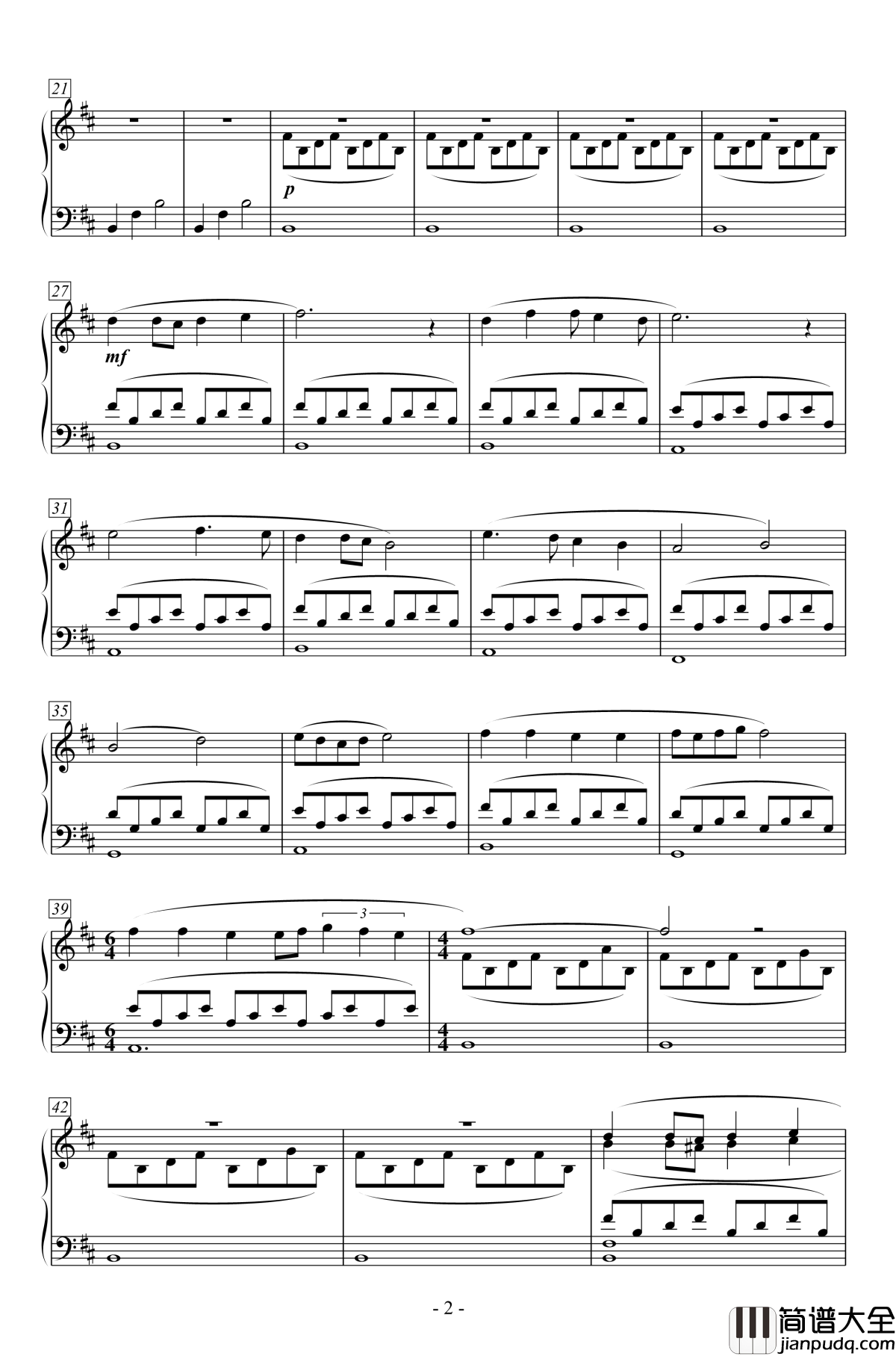 Quand_Je_Suis_Mis_Au_Retour钢琴谱_文明6法国古典时代BGM