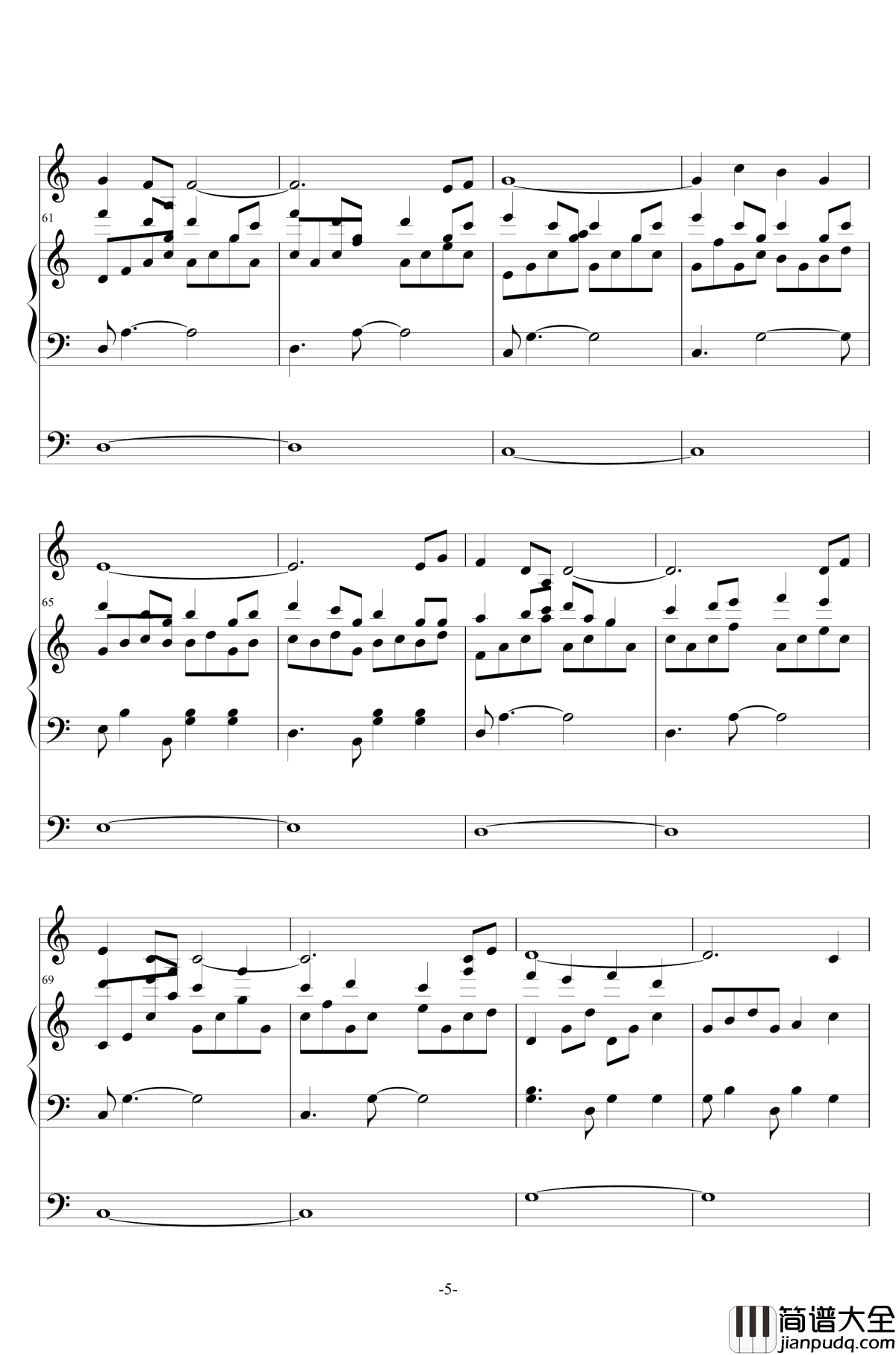 Wonderful_Day钢琴谱_无打击乐_王子变青蛙