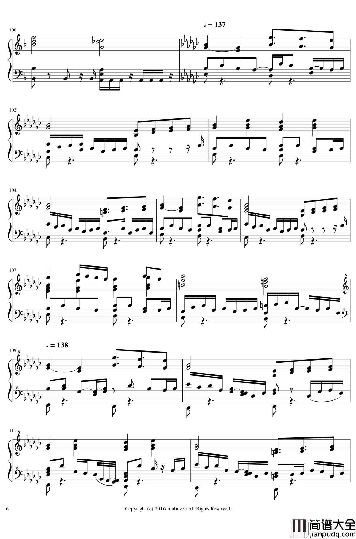 明治十七年的上海爱丽丝钢琴谱_东方project