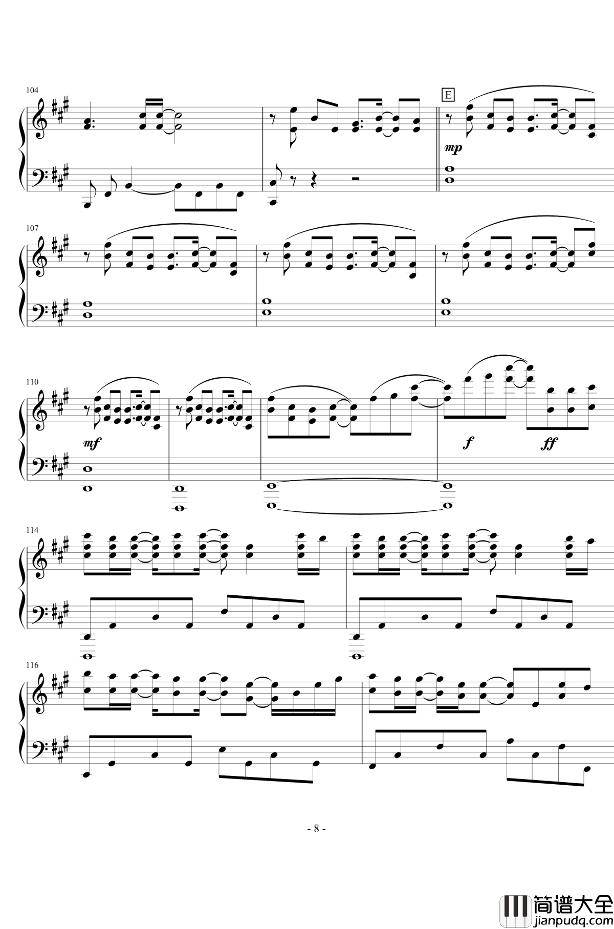 拓钢琴谱_AUGMENTATION_贤氙仙