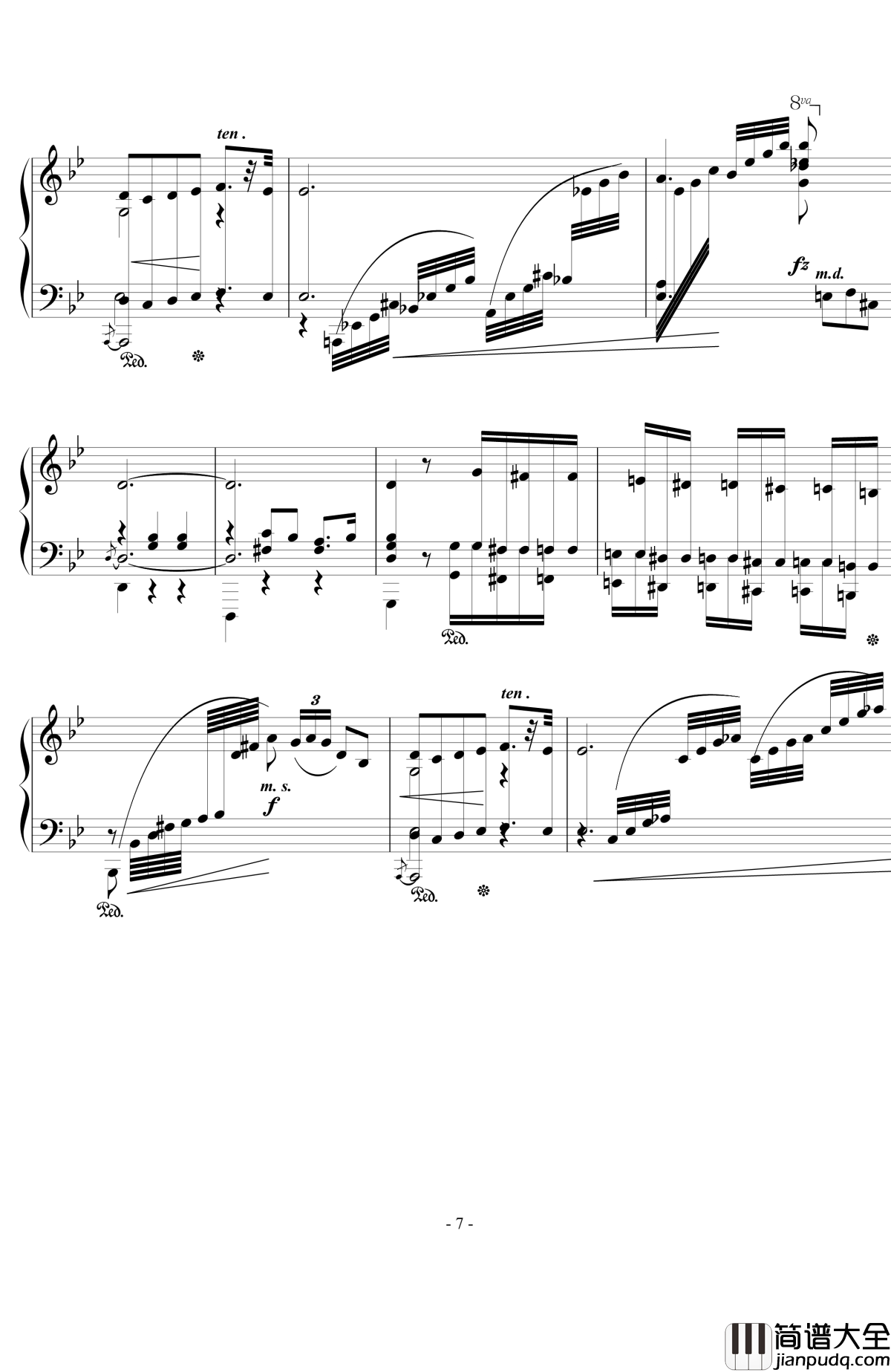 船歌钢琴谱_西贝柳斯Op.24__No.10_西贝柳斯