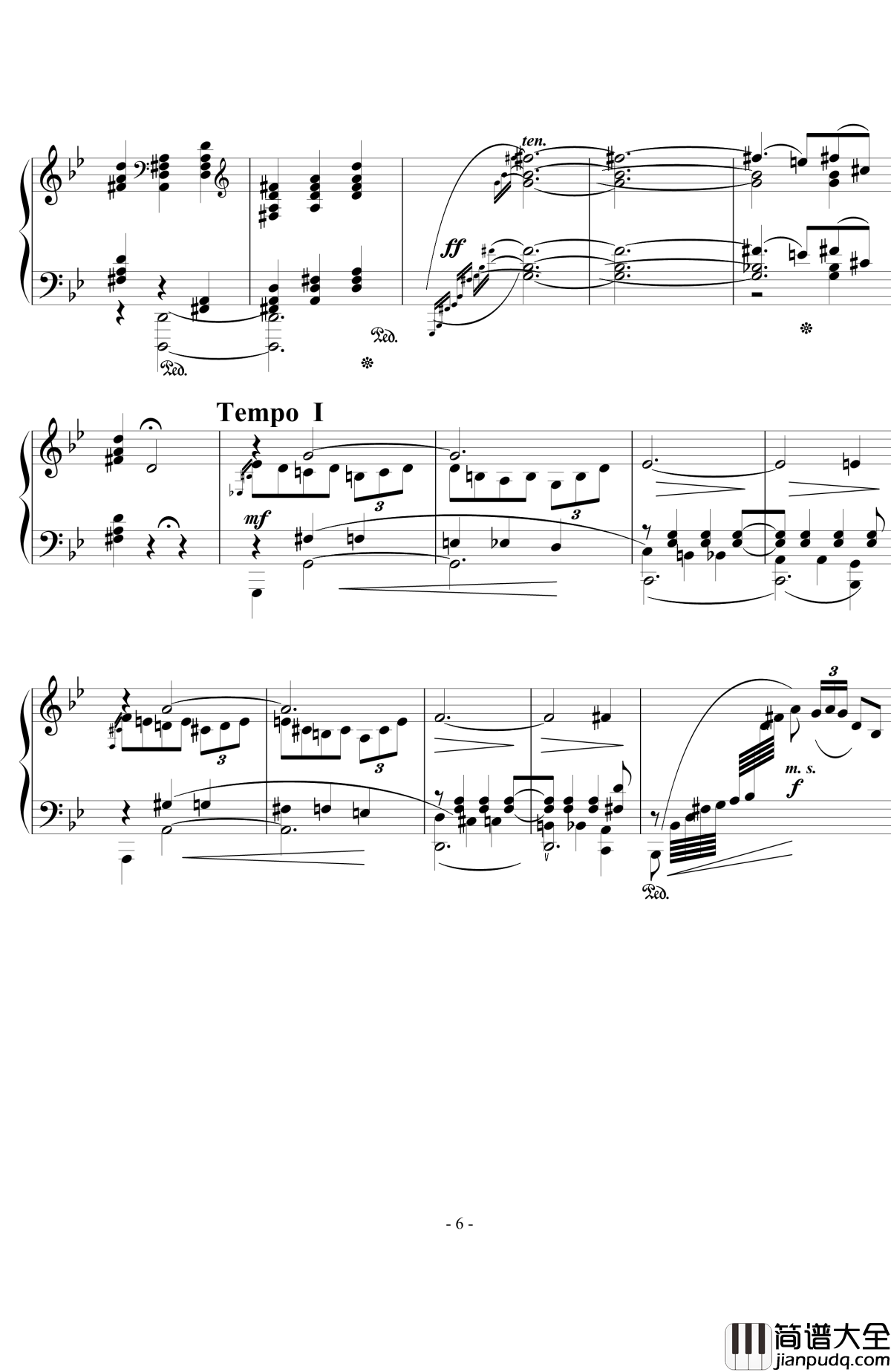 船歌钢琴谱_西贝柳斯Op.24__No.10_西贝柳斯