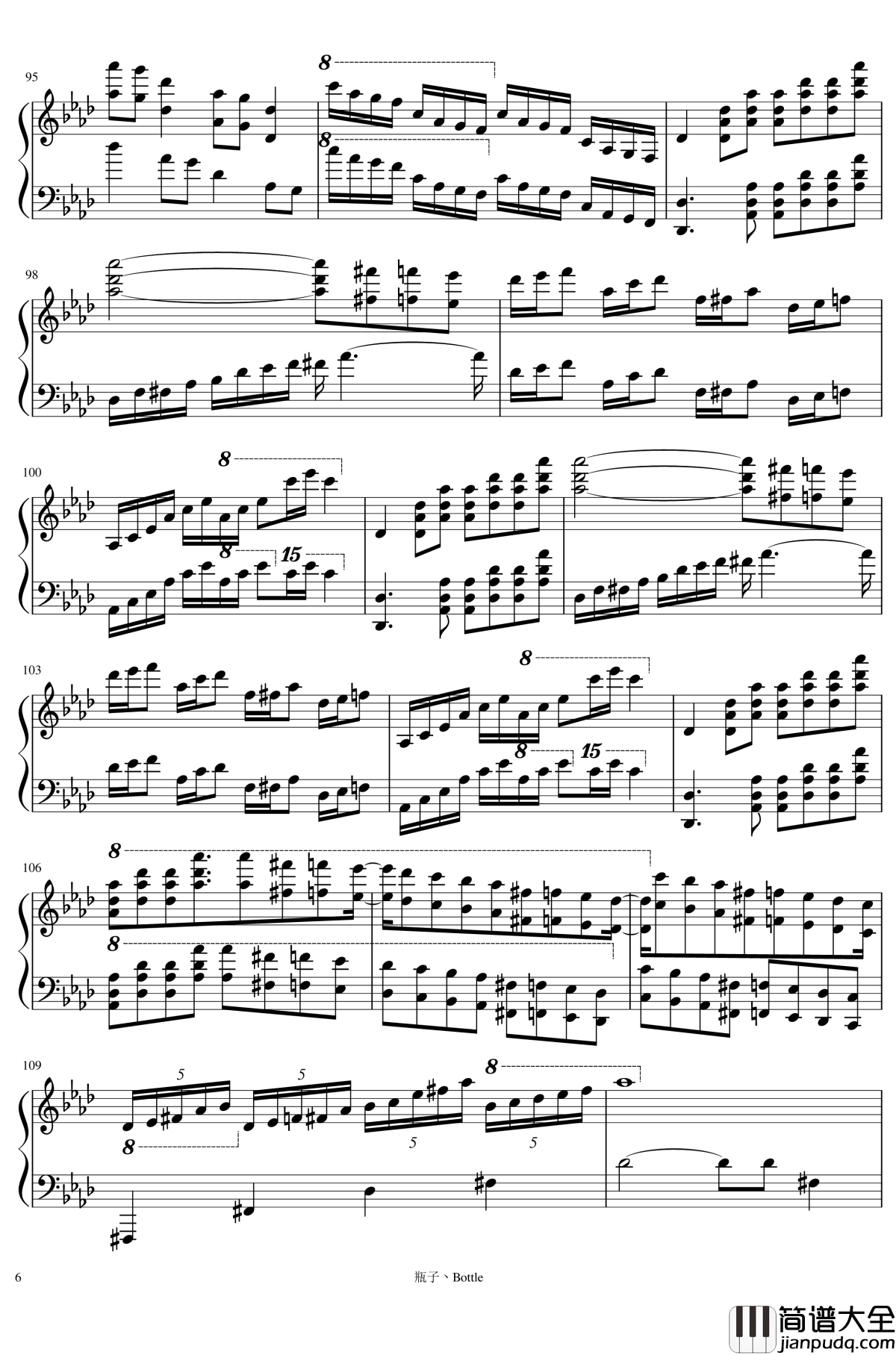 时钟钢琴谱_clocks_马克西姆_Maksim·Mrvica