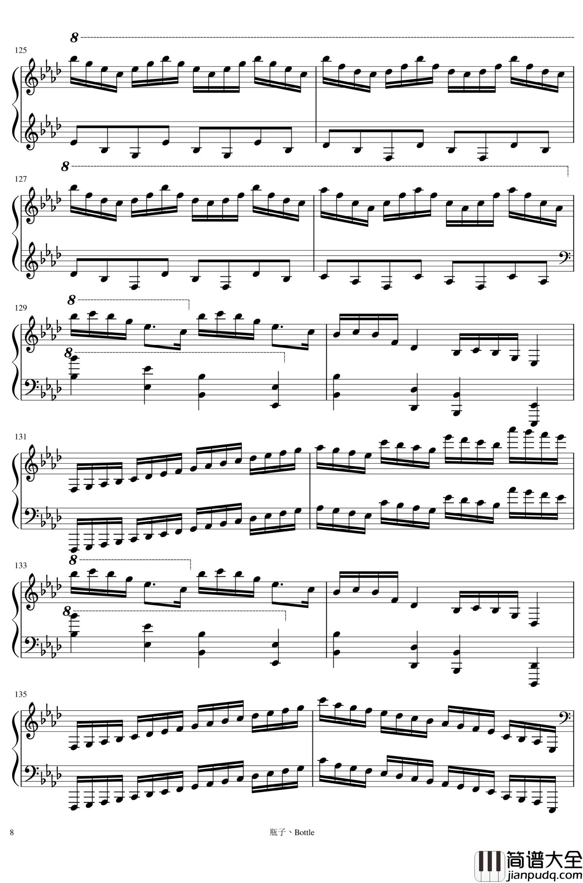 时钟钢琴谱_clocks_马克西姆_Maksim·Mrvica