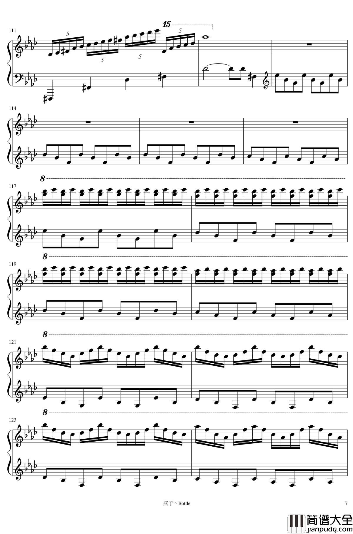 时钟钢琴谱_clocks_马克西姆_Maksim·Mrvica