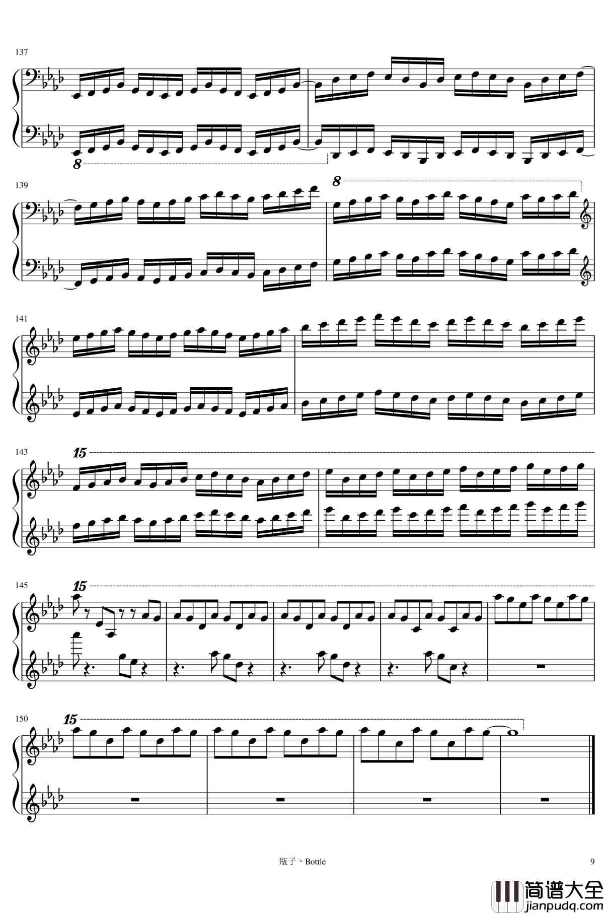 时钟钢琴谱_clocks_马克西姆_Maksim·Mrvica