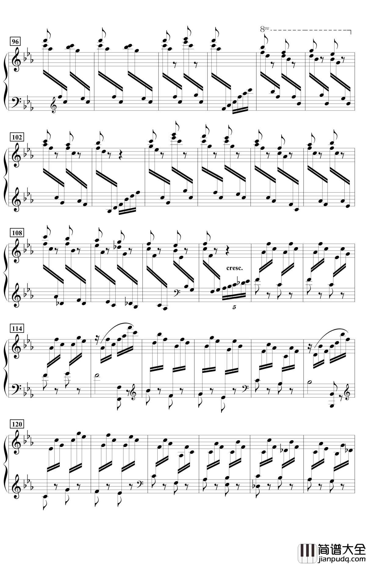 山丹丹开花红艳艳钢琴谱_改编版_王建中