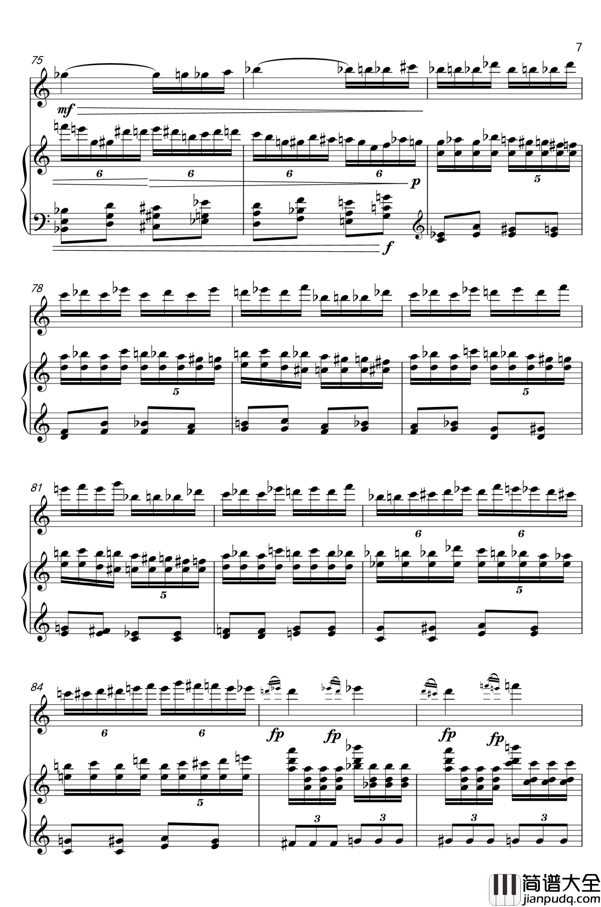 黑雾的森林钢琴谱_tk474