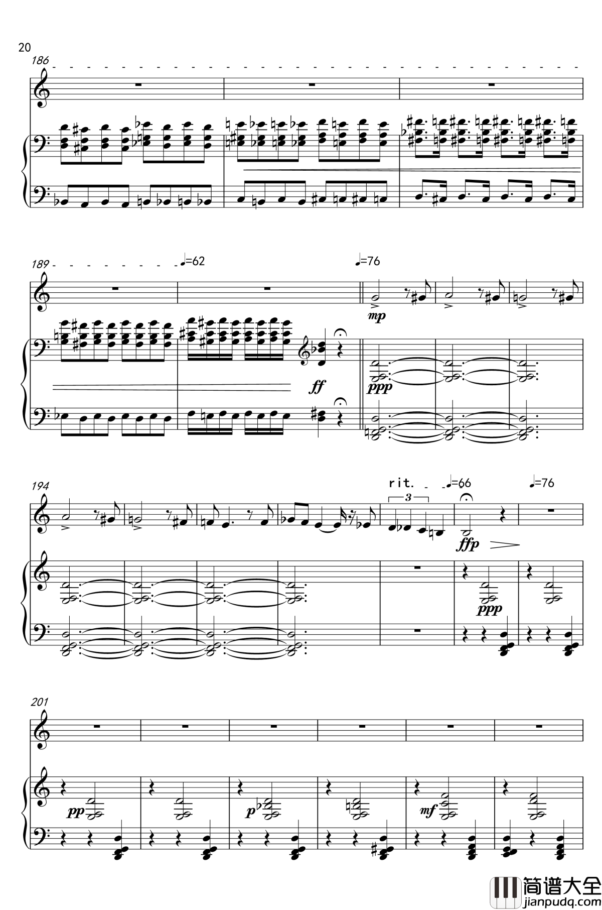 黑雾的森林钢琴谱_tk474