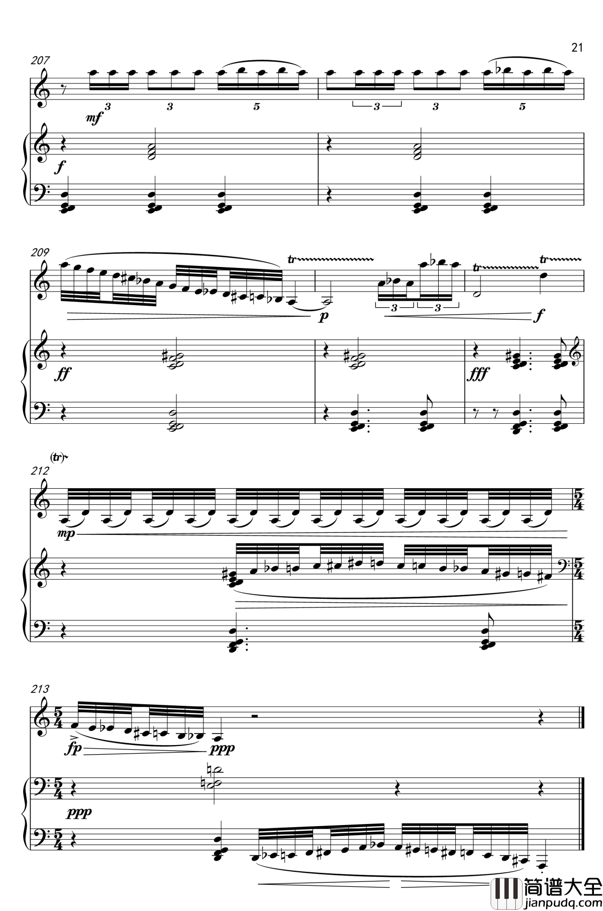 黑雾的森林钢琴谱_tk474