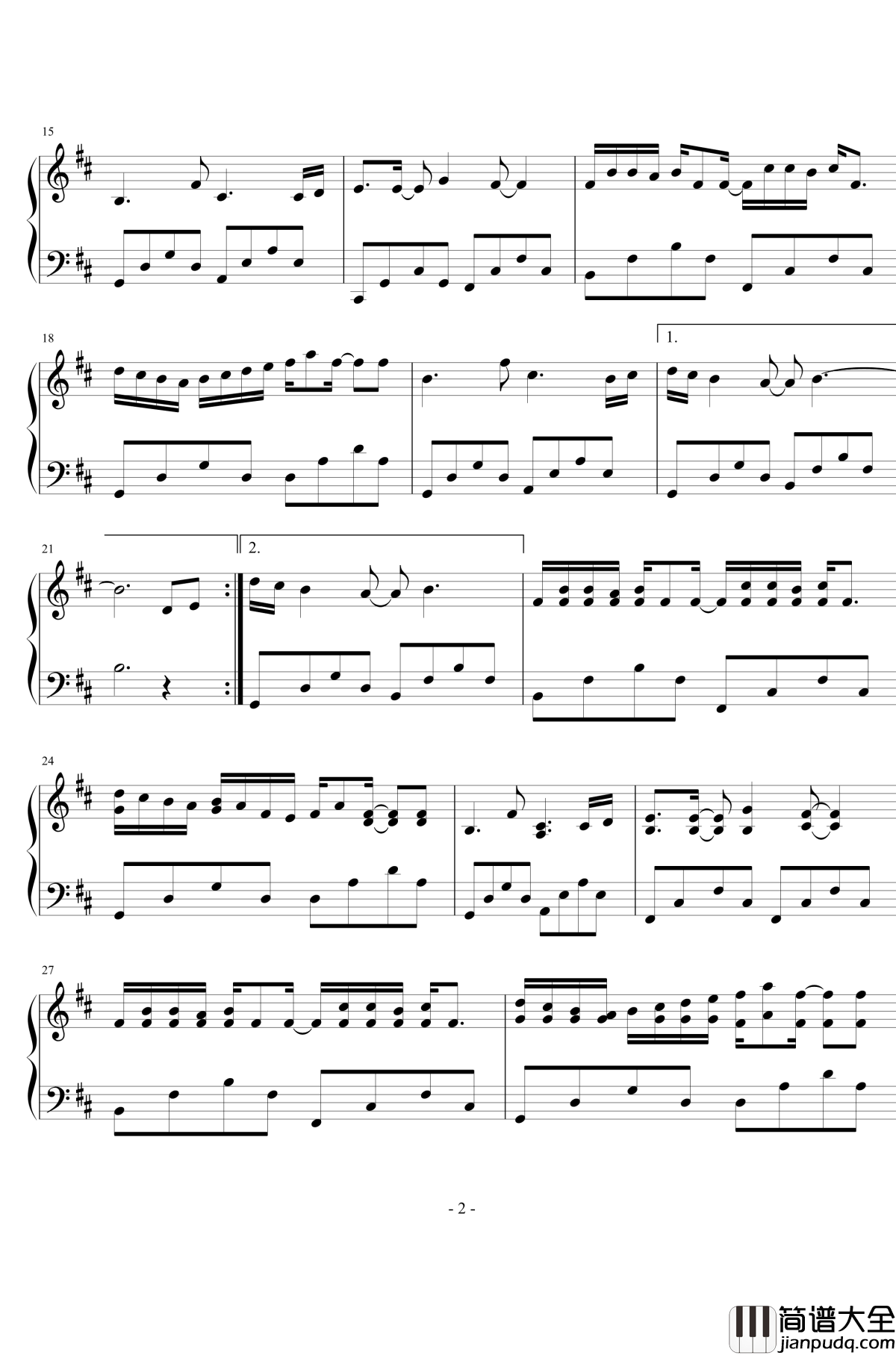 知否知否钢琴谱_胡夏