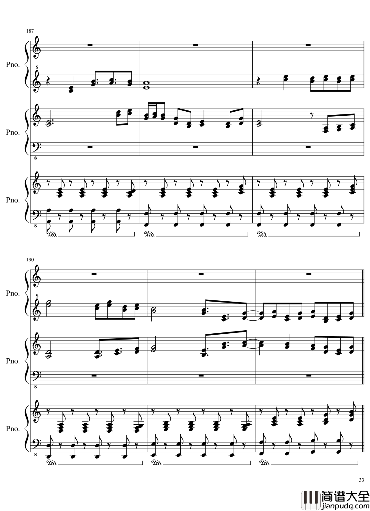 由红魔乡到永夜抄的旋律钢琴谱_东方projec