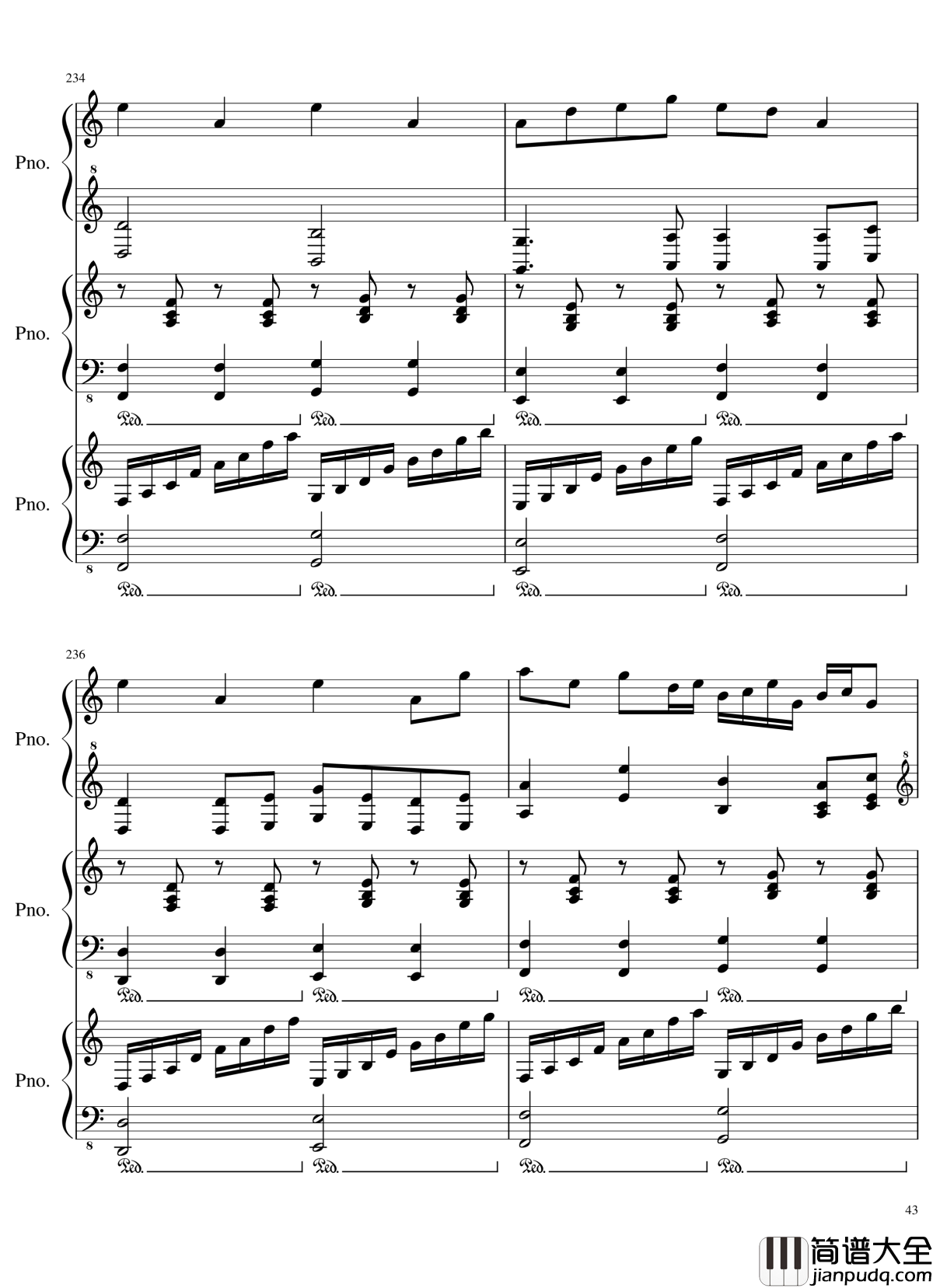 由红魔乡到永夜抄的旋律钢琴谱_东方projec