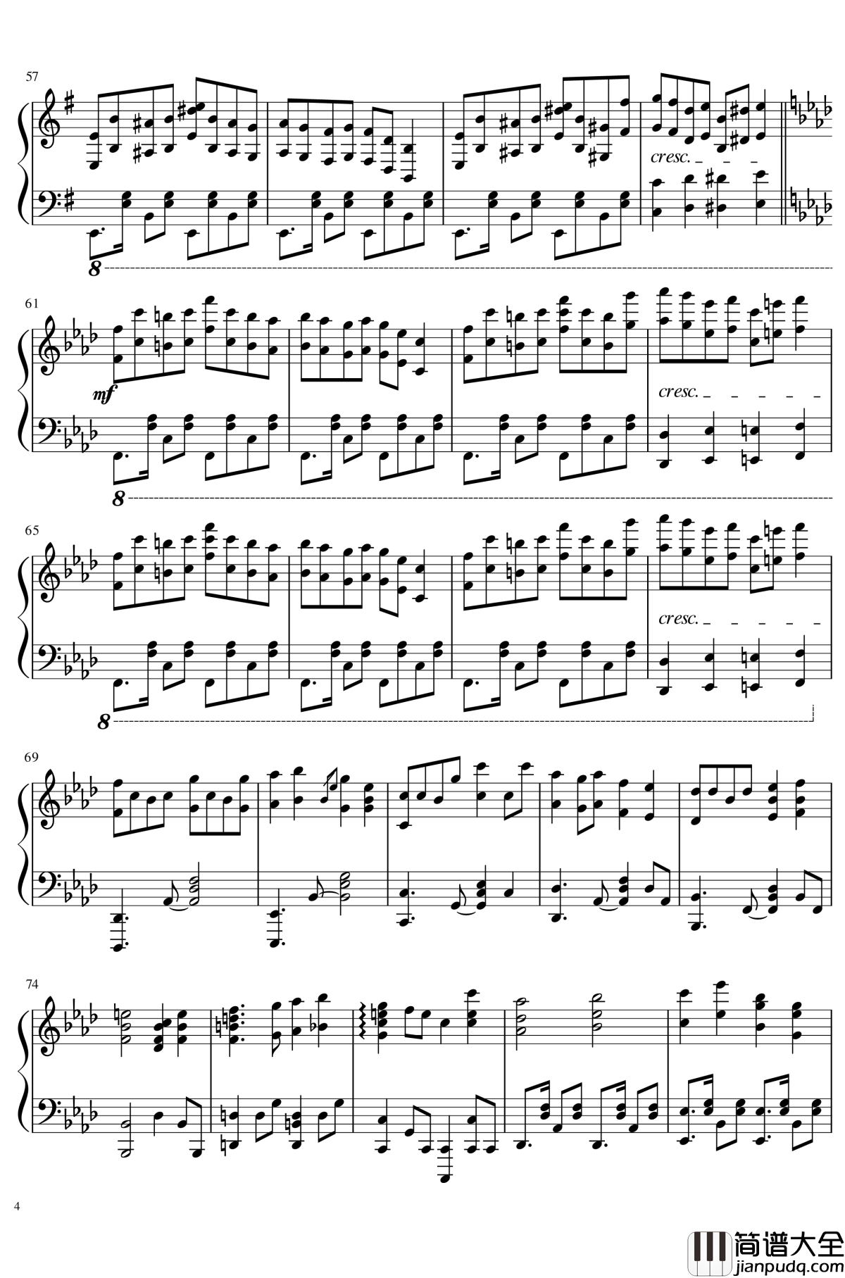 クレイジーバックダンサーズ钢琴谱_Crazy_Back_Dancers_东方project