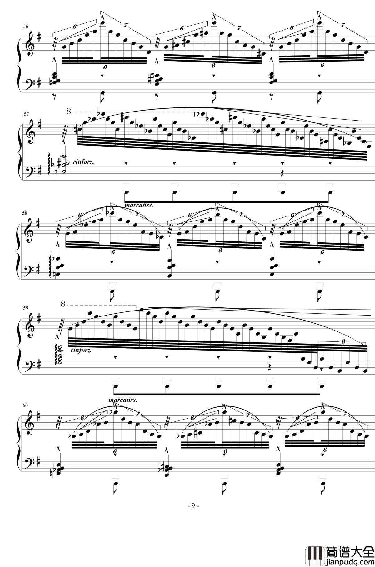 vision钢琴谱_李斯特超技练习曲6_李斯特