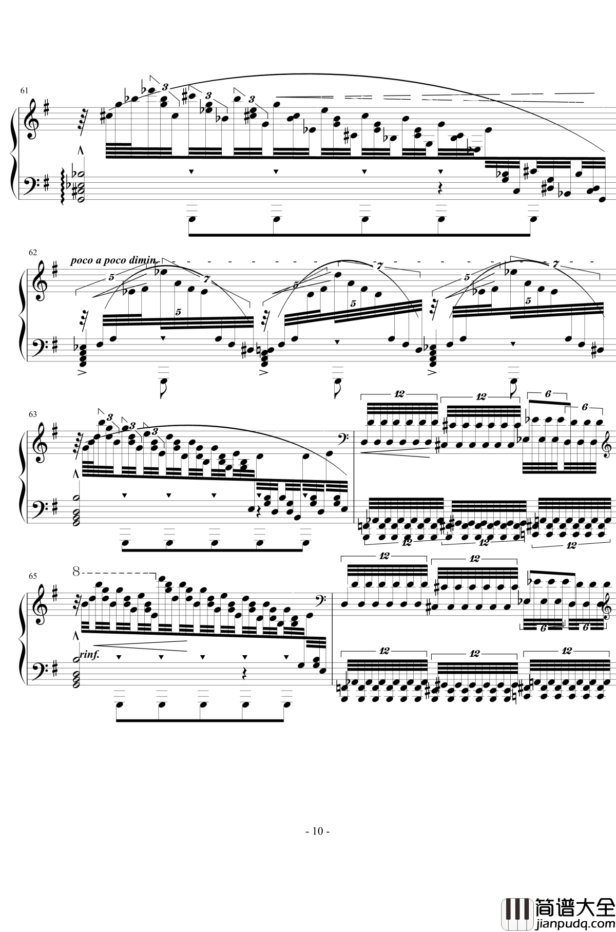 vision钢琴谱_李斯特超技练习曲6_李斯特