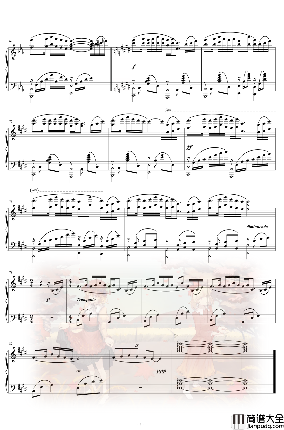 秋姉妹のなく頃に_in_the_autumn_sky钢琴谱_东方x寒蝉_东方project