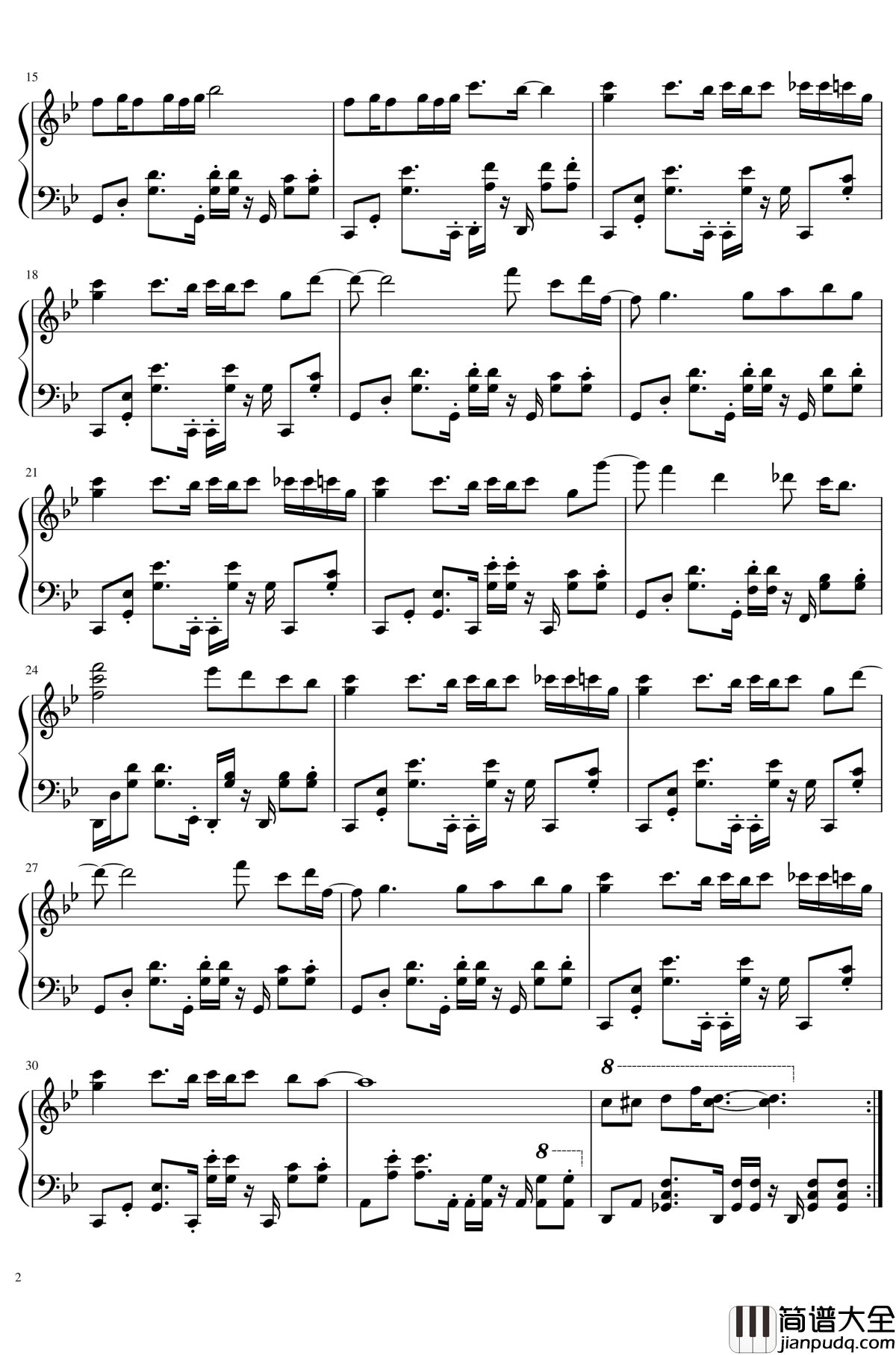 怒之铁拳2第三关bgm钢琴谱_Dreamer_怒之铁拳