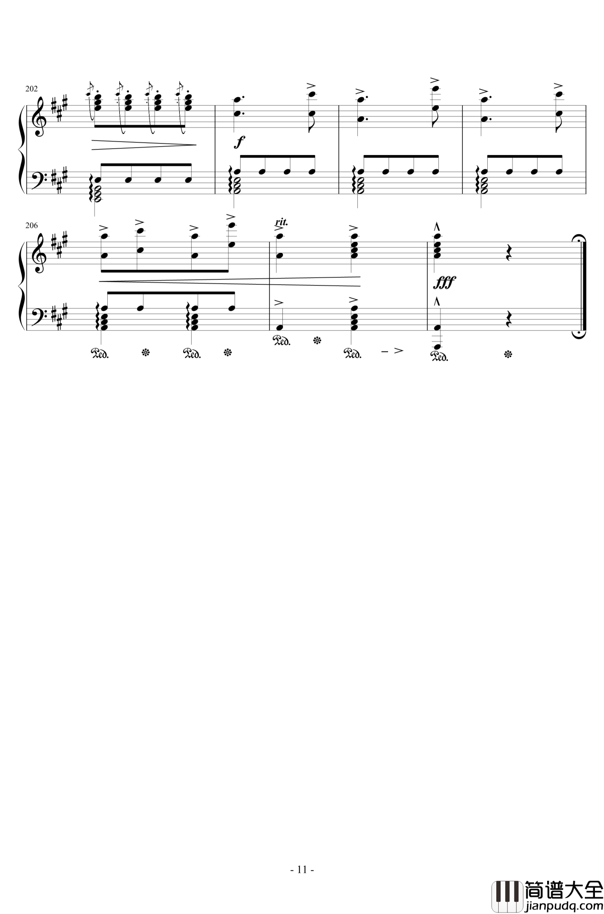 土耳其进行曲钢琴谱_李小熊改编_莫扎特