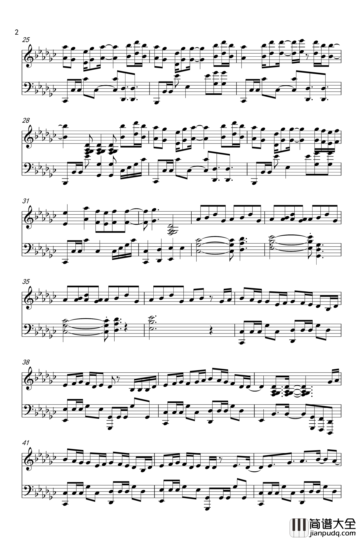 打上花火钢琴谱_独奏_米津玄师