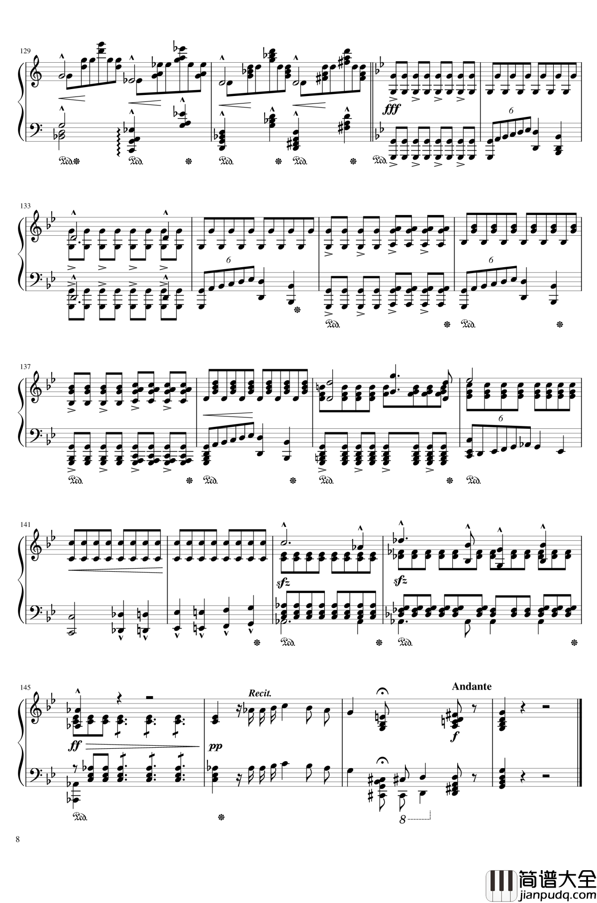 魔王钢琴谱_Erlkoenig_李斯特