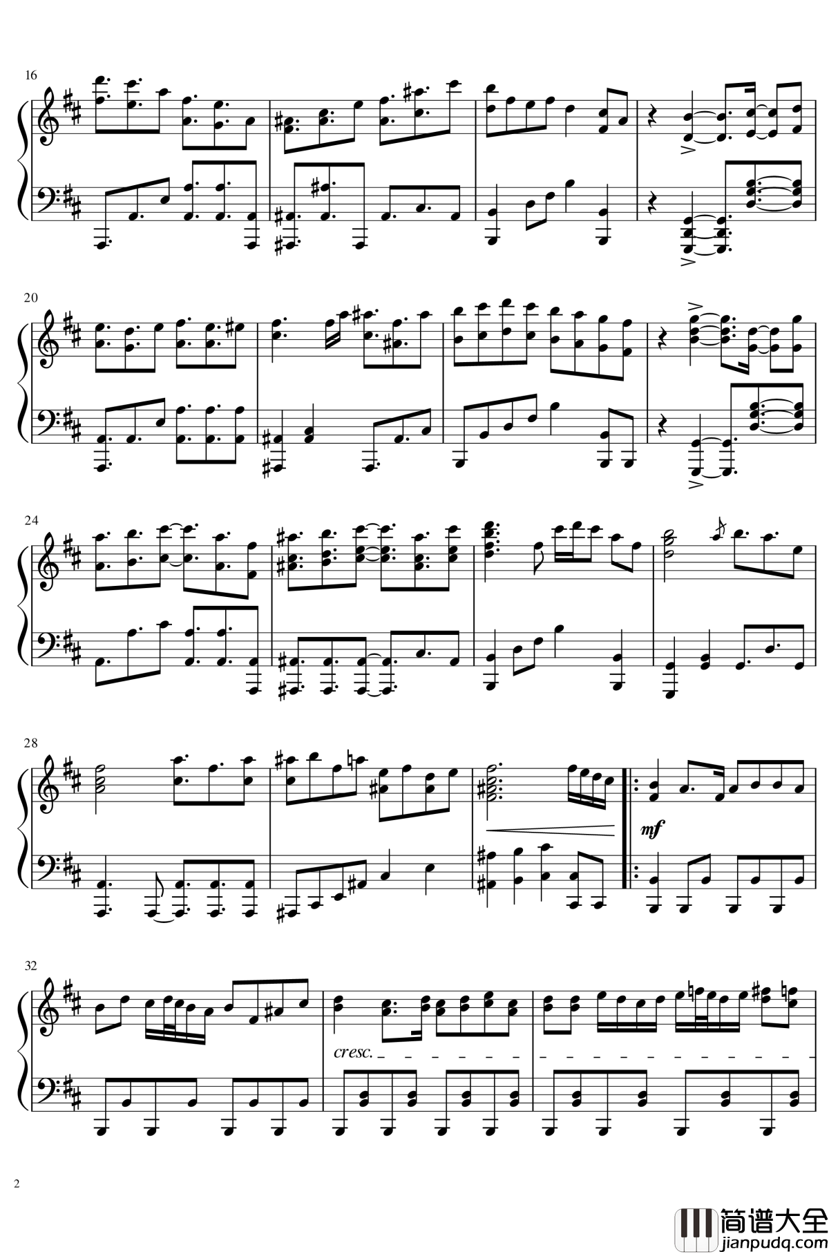 地の色は黄色_~_Primrose钢琴谱_东方凭依华_东方project