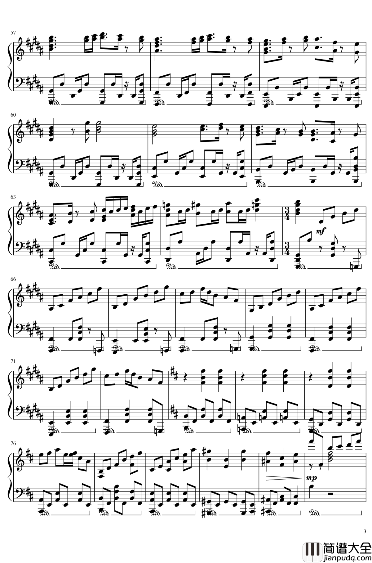 妖怪之山_~_Mysterious_Mountain钢琴谱_东方风神录_东方project