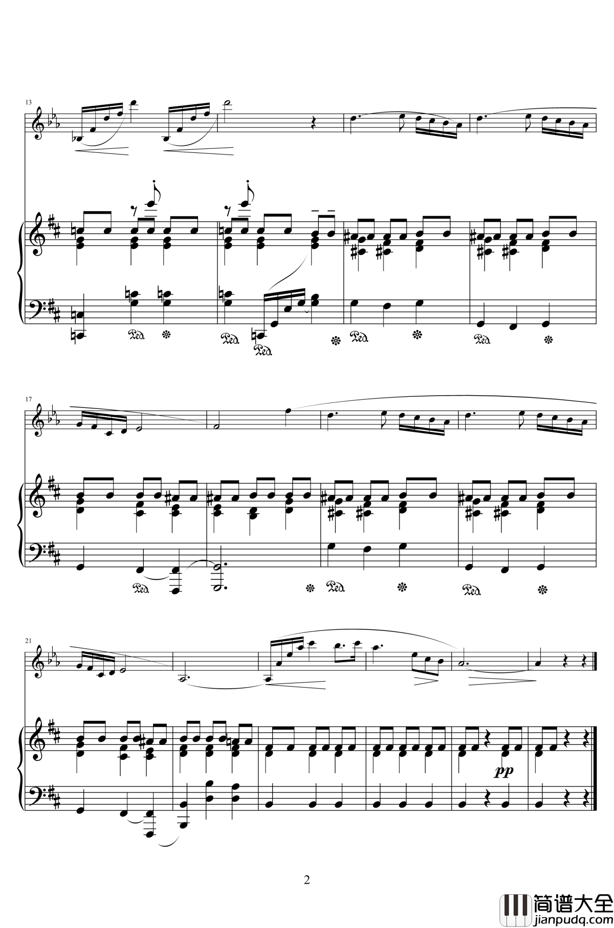 肖邦b小调钢琴谱_前奏曲_大提琴改编版__肖邦_chopin