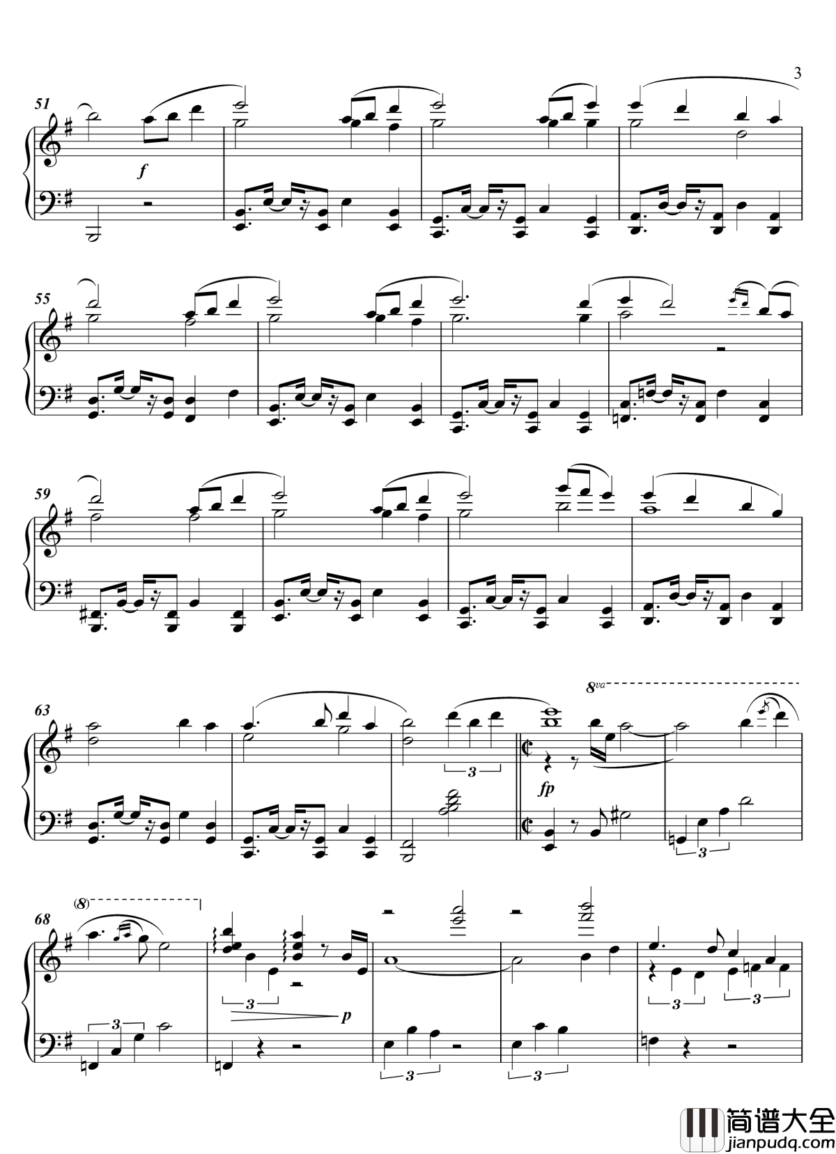 山姥切国广钢琴谱_近侍曲_简易版