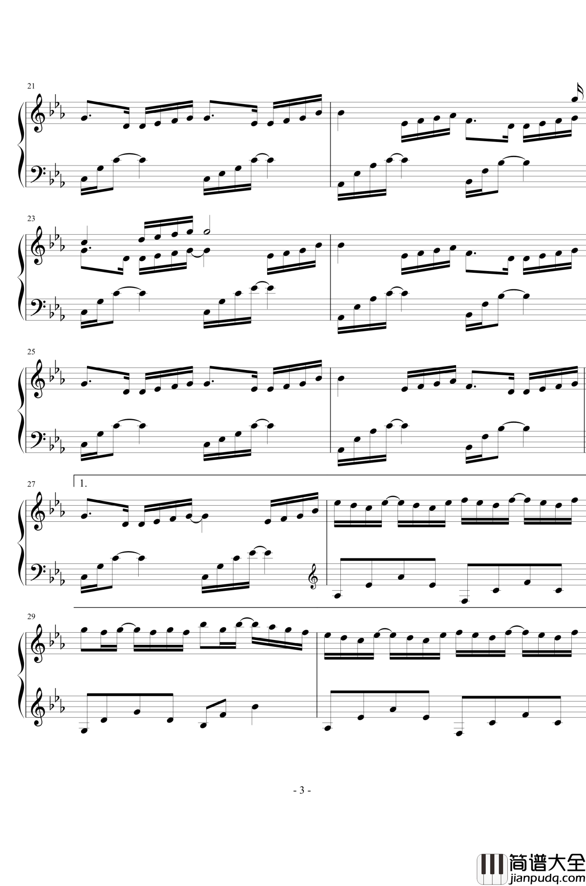 失去才懂钢琴谱_纯音乐_欧阳朵