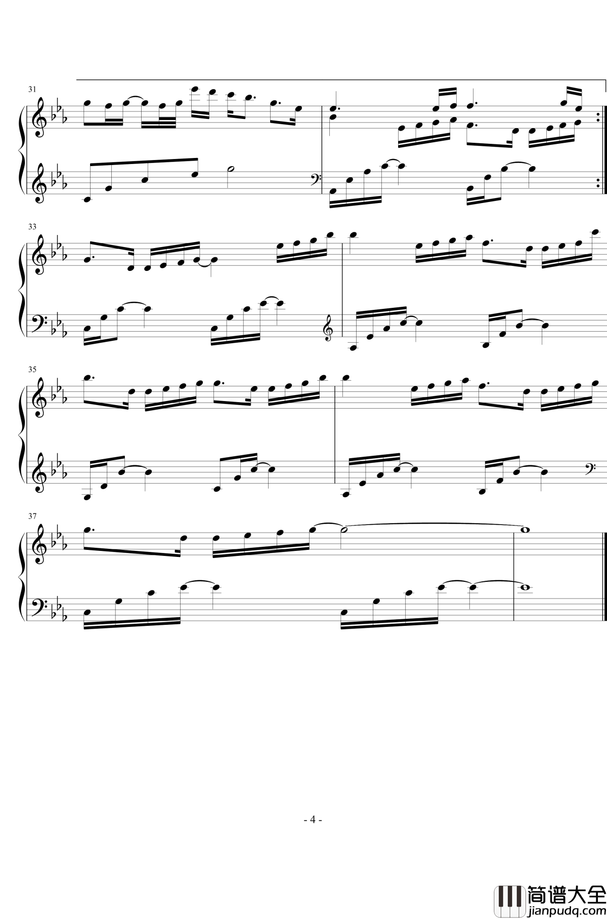 失去才懂钢琴谱_纯音乐_欧阳朵